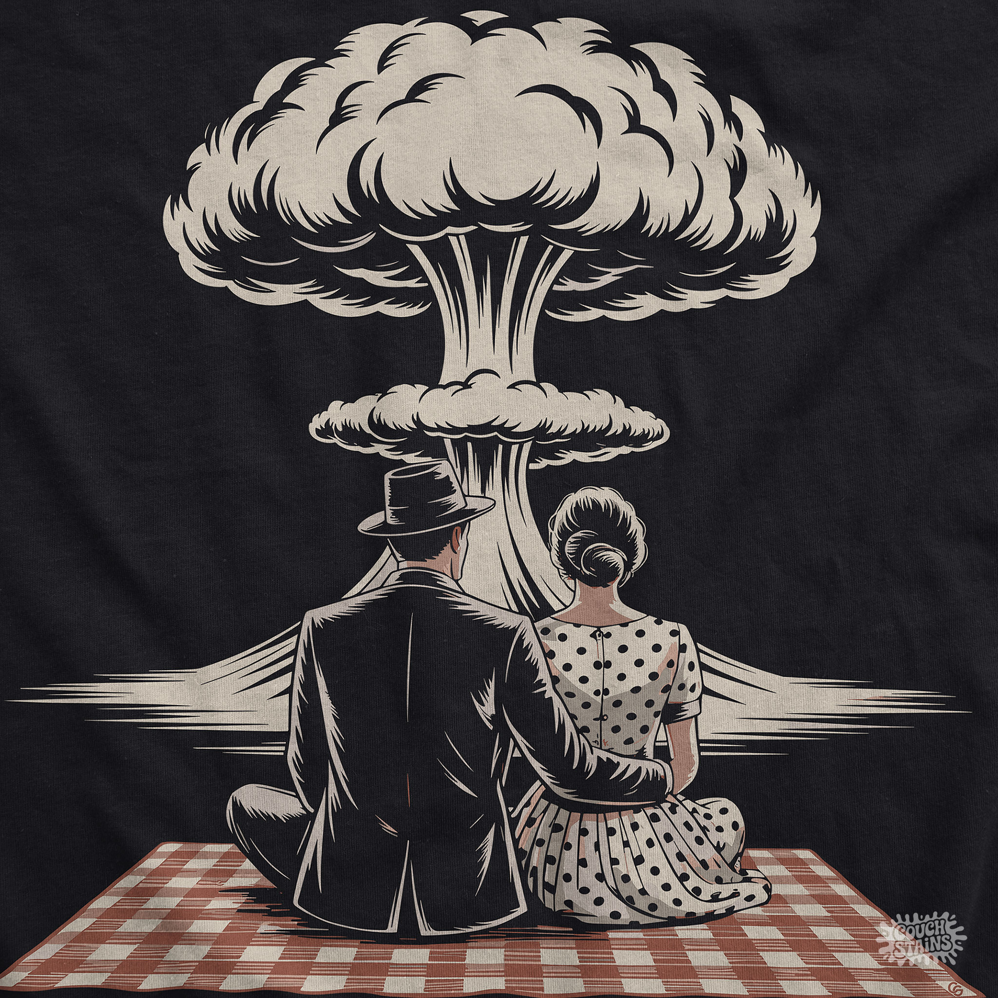 Atomic Picnic – Retro Romance at the End of the World Unisex T-Shirt