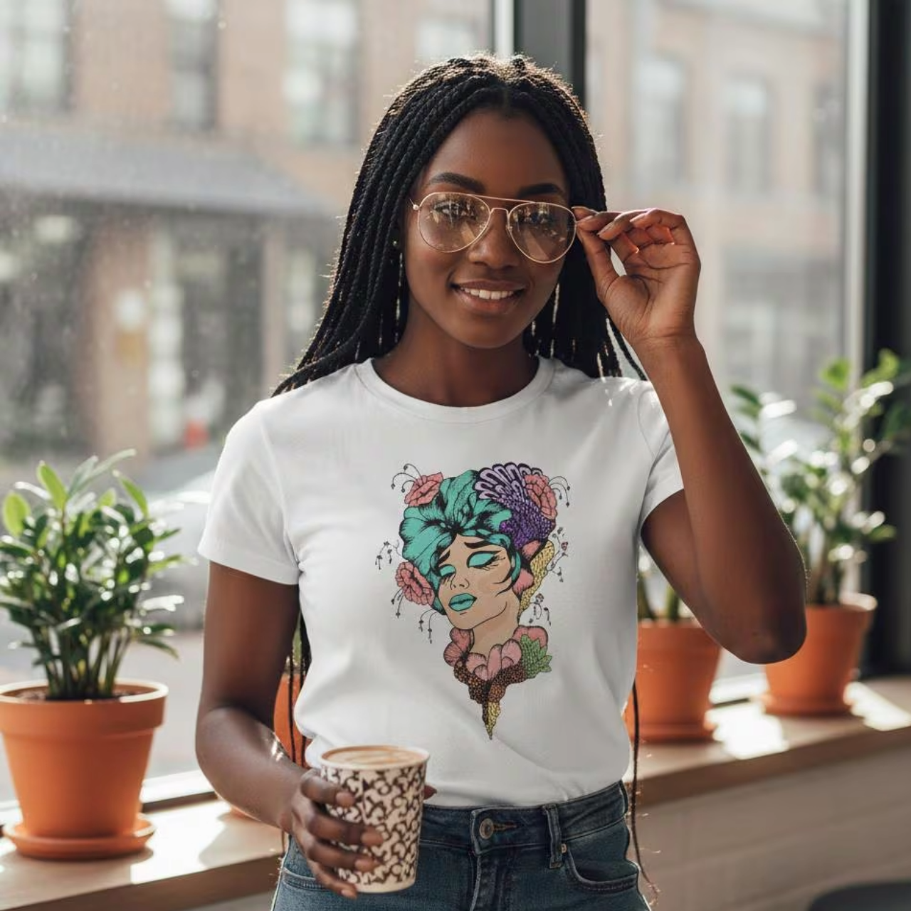 Floral Muse Women's Tee product thumbnail image Floral Muse Women's Tee product thumbnail image