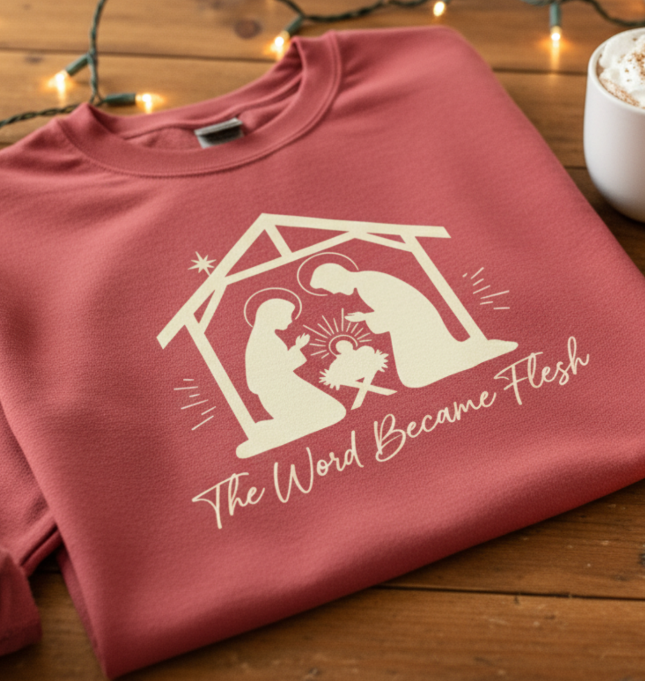 The Word Became Flesh Sweatshirt- Comfort Colors Based on John 1:14 product thumbnail image The Word Became Flesh Sweatshirt- Comfort Colors Based on John 1:14 product thumbnail image