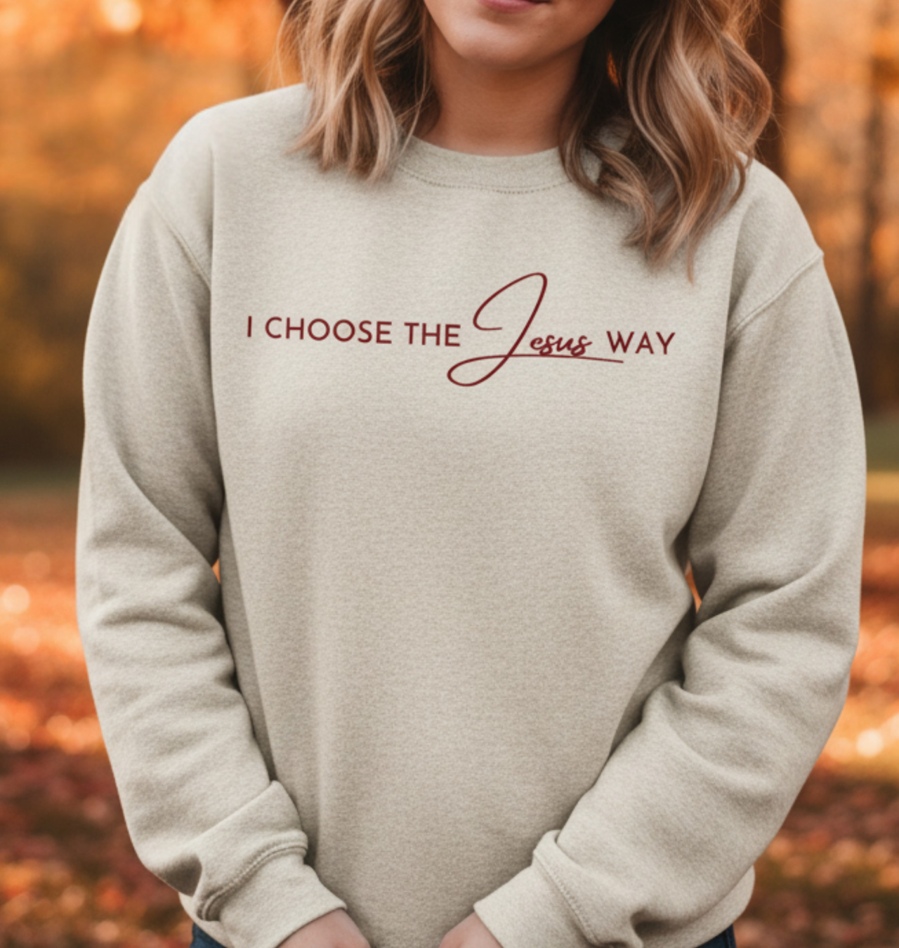 I Choose the Jesus Way Sweatshirt - Lane Seven I Choose the Jesus Way Sweatshirt - Lane Seven