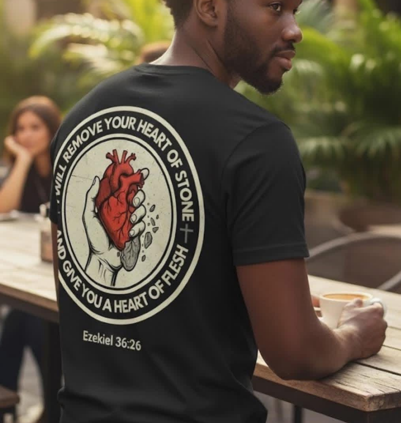 Heart of Stone to Heart of Flesh Inspired by Ezekiel 36:26 Softstyle Tee product thumbnail image