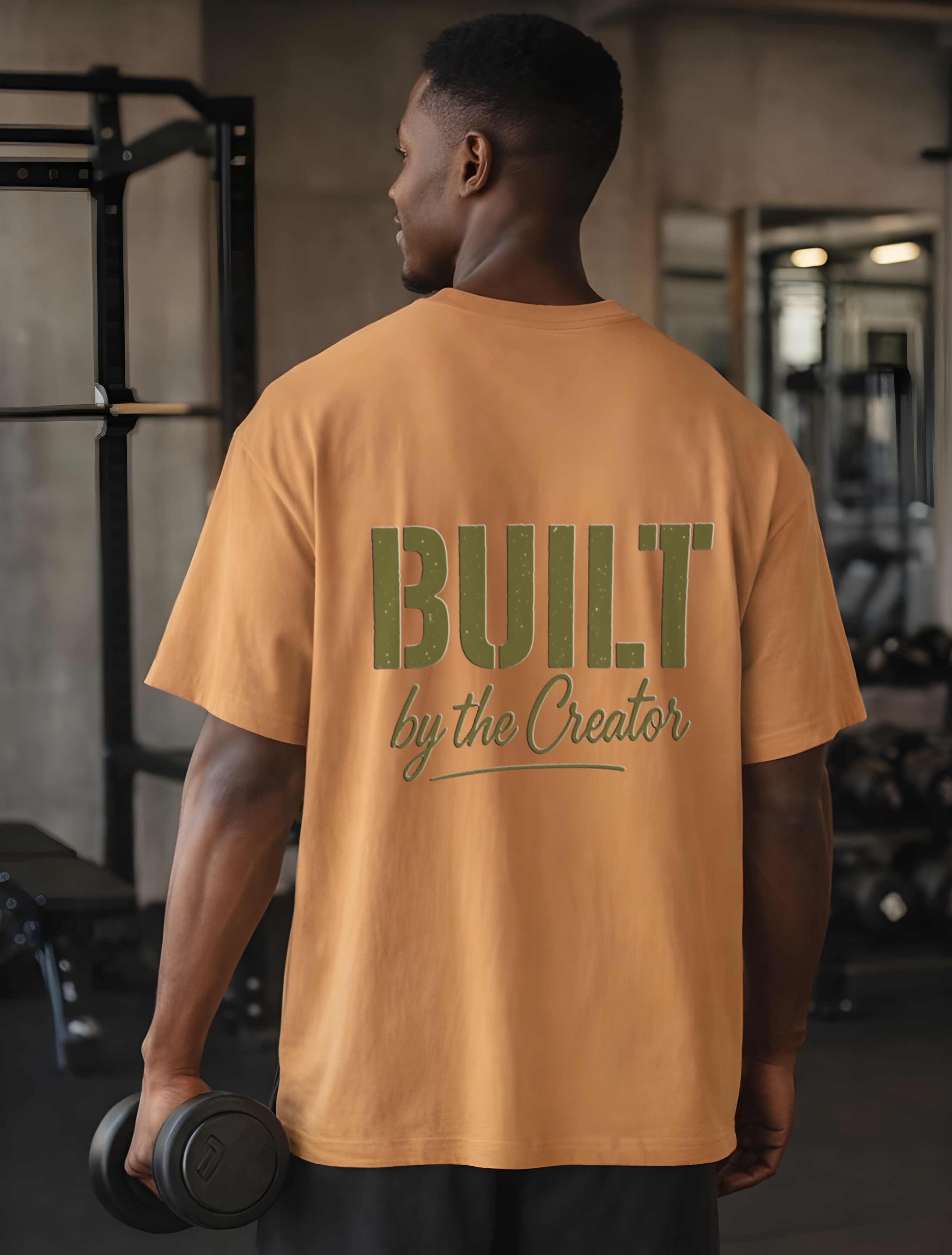 Built by the Creator Christian Oversized Boxy Tee | Faith-Based Inspirational T-Shirt | Fitness Tee | Unisex Oversized Workout Tee product thumbnail image Built by the Creator Christian Oversized Boxy Tee | Faith-Based Inspirational T-Shirt | Fitness Tee | Unisex Oversized Workout Tee product thumbnail image
