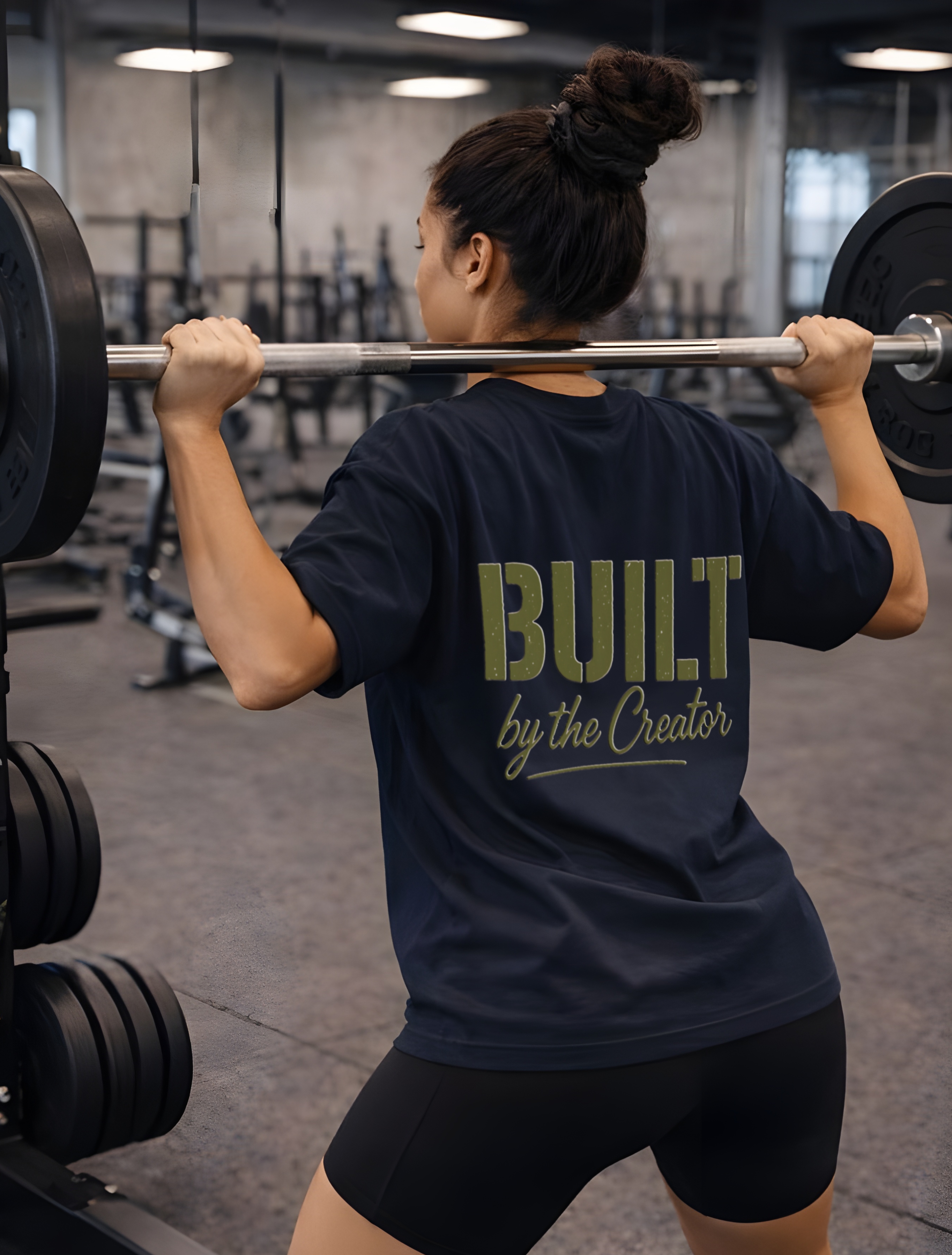 Built by the Creator Christian Oversized Boxy Tee | Faith-Based Inspirational T-Shirt | Fitness Tee | Unisex Oversized Workout Tee product thumbnail image Built by the Creator Christian Oversized Boxy Tee | Faith-Based Inspirational T-Shirt | Fitness Tee | Unisex Oversized Workout Tee product thumbnail image