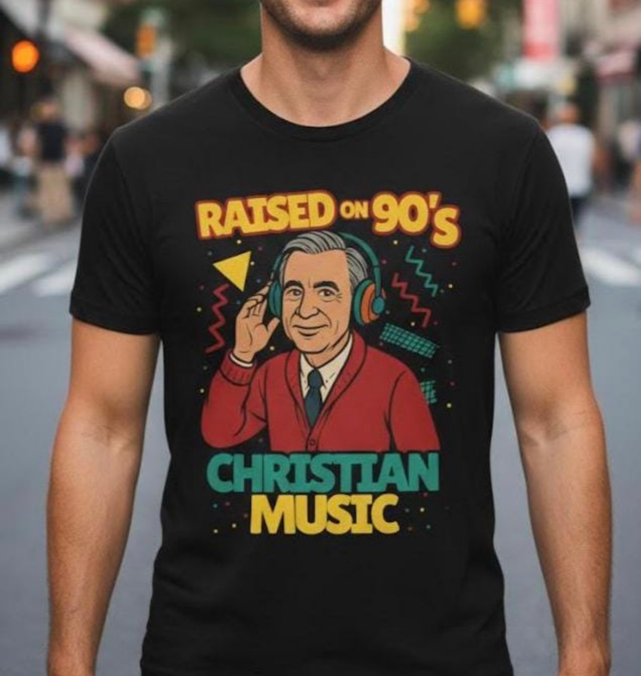 Raised on 90s Christian Music Softstyle T-Shirt -A wink to nostalgia product thumbnail image Raised on 90s Christian Music Softstyle T-Shirt -A wink to nostalgia product thumbnail image