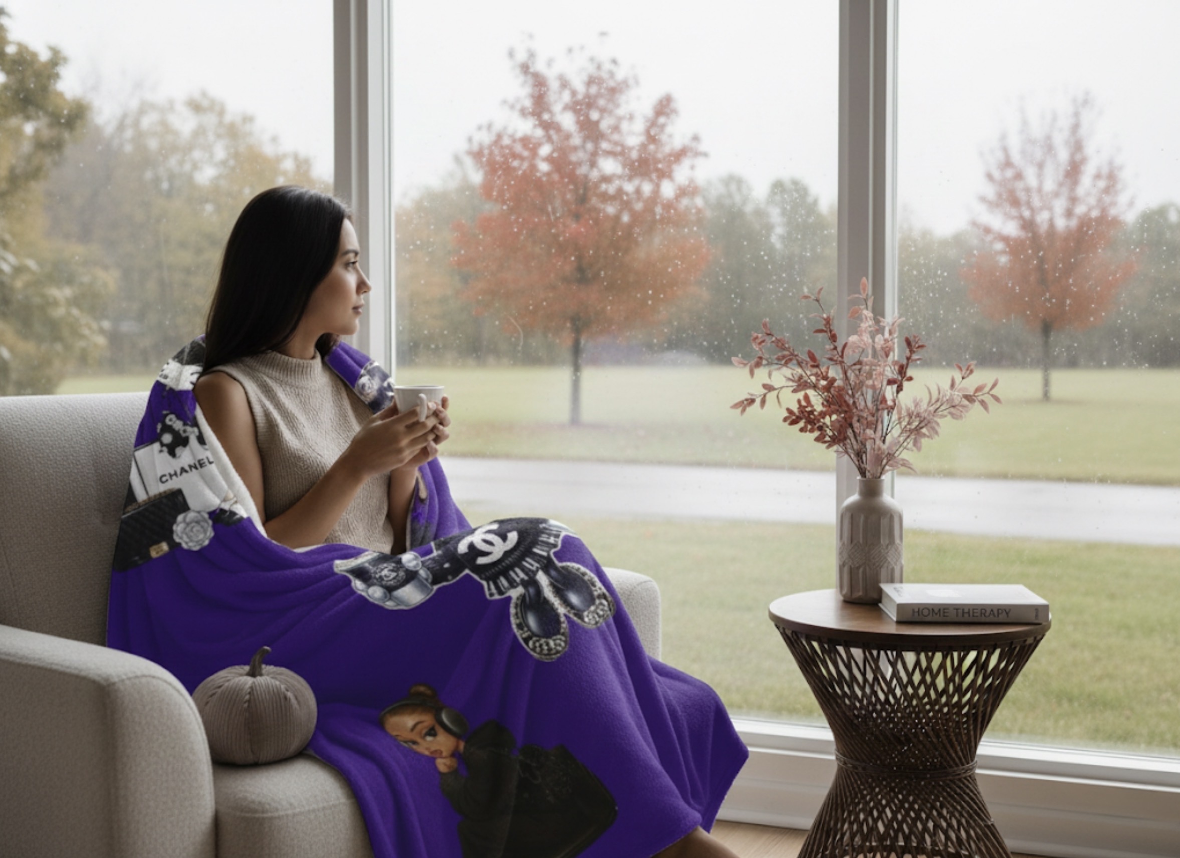 Designer-Inspired Minnie Luxe Plush Blanket product thumbnail image