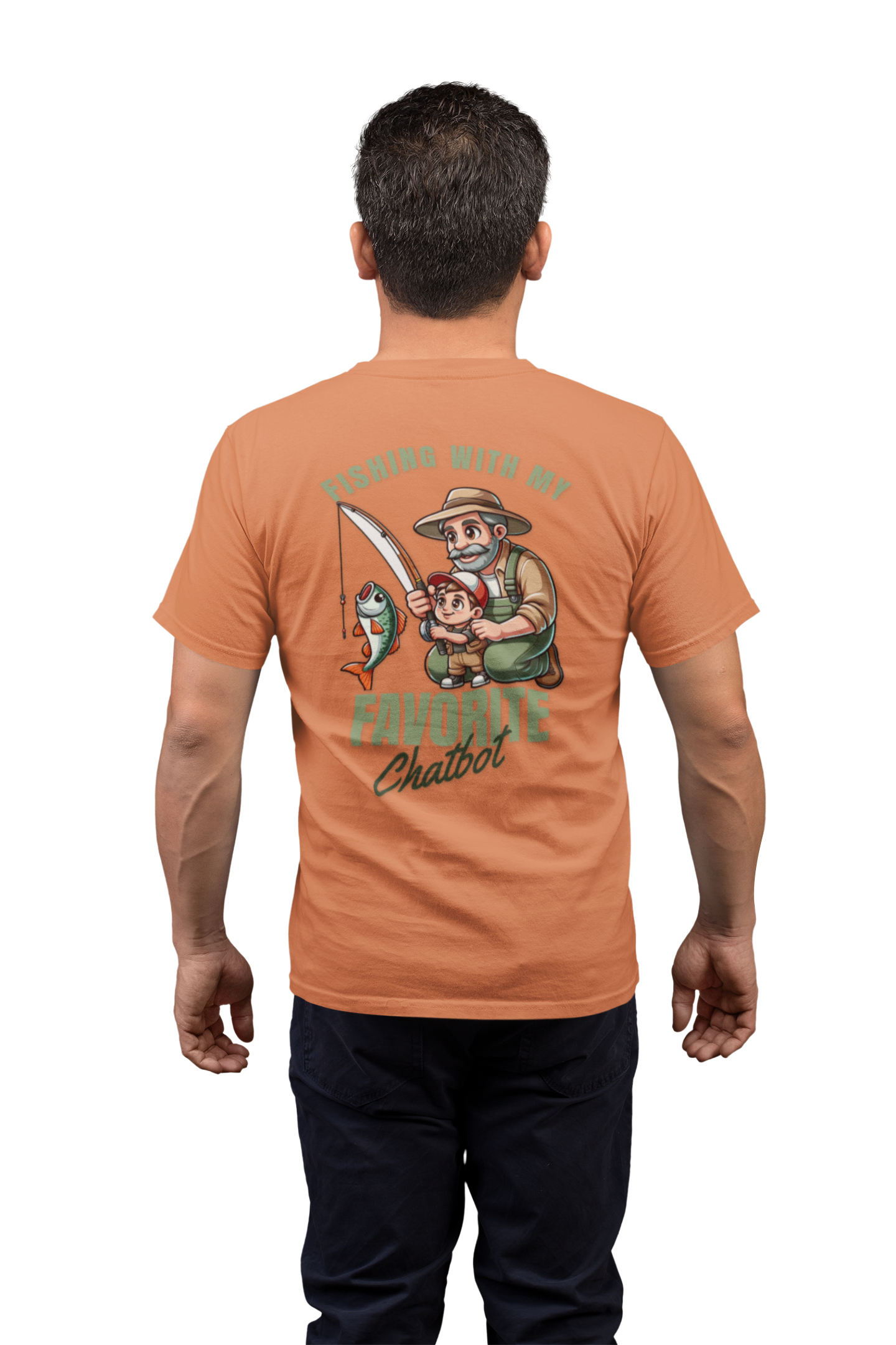 I'm With my Favorite Chatbot Tee — Fishing Adult AI Family Graphic T-Shirt product thumbnail image I'm With my Favorite Chatbot Tee — Fishing Adult AI Family Graphic T-Shirt product thumbnail image