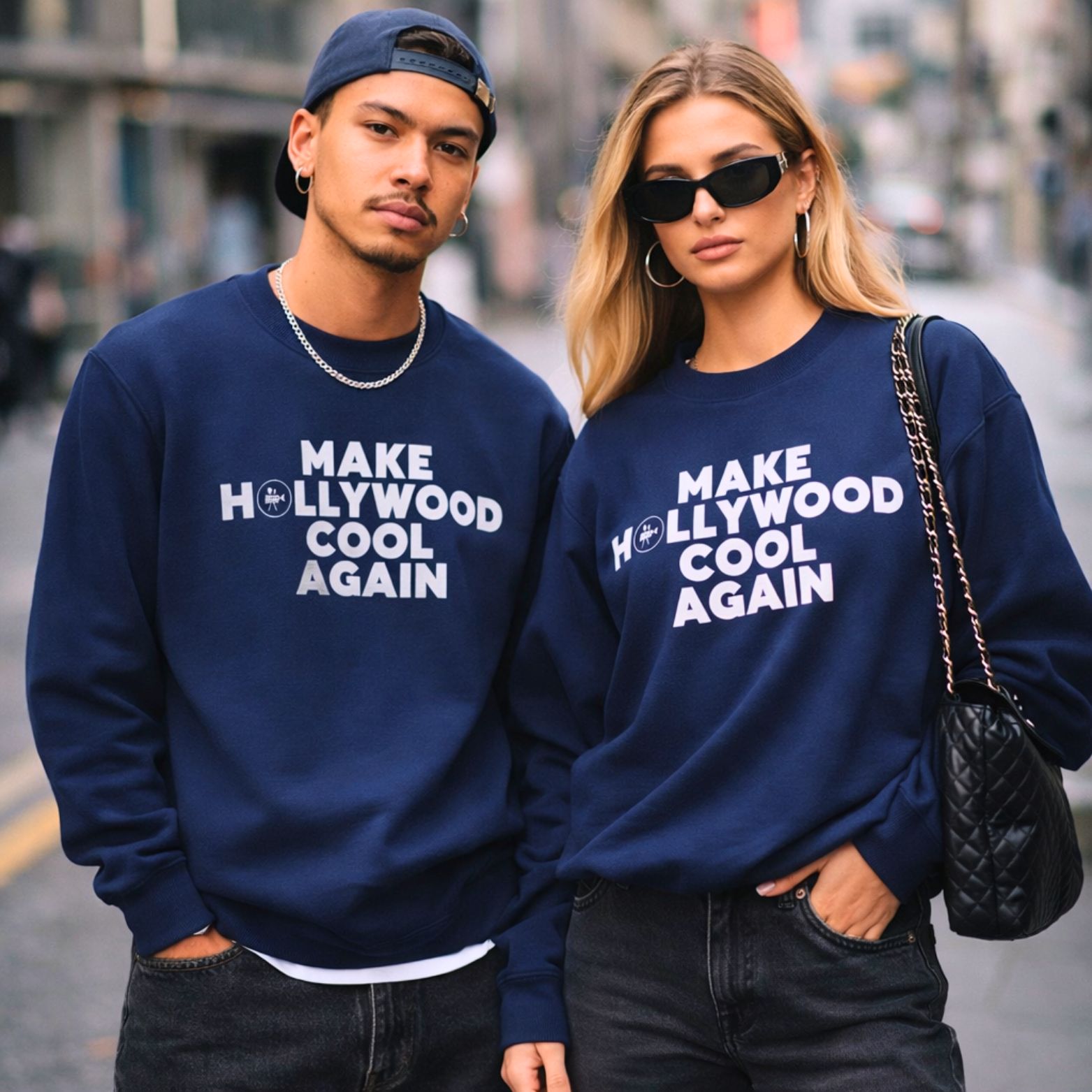 Make Hollywood Cool Again Sweatshirt | Film Crew & Fan Apparel product thumbnail image Make Hollywood Cool Again Sweatshirt | Film Crew & Fan Apparel product thumbnail image