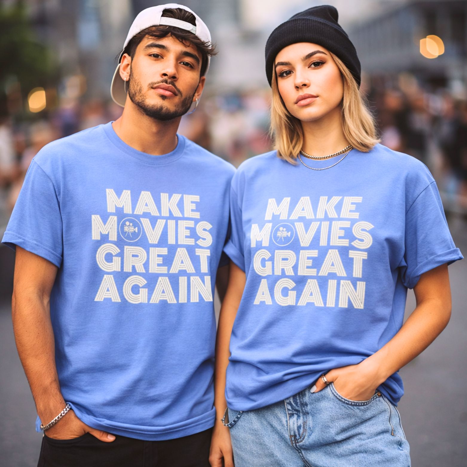 Make Movies Great Again T-Shirt — Retro Film Lover Tee product thumbnail image Make Movies Great Again T-Shirt — Retro Film Lover Tee product thumbnail image