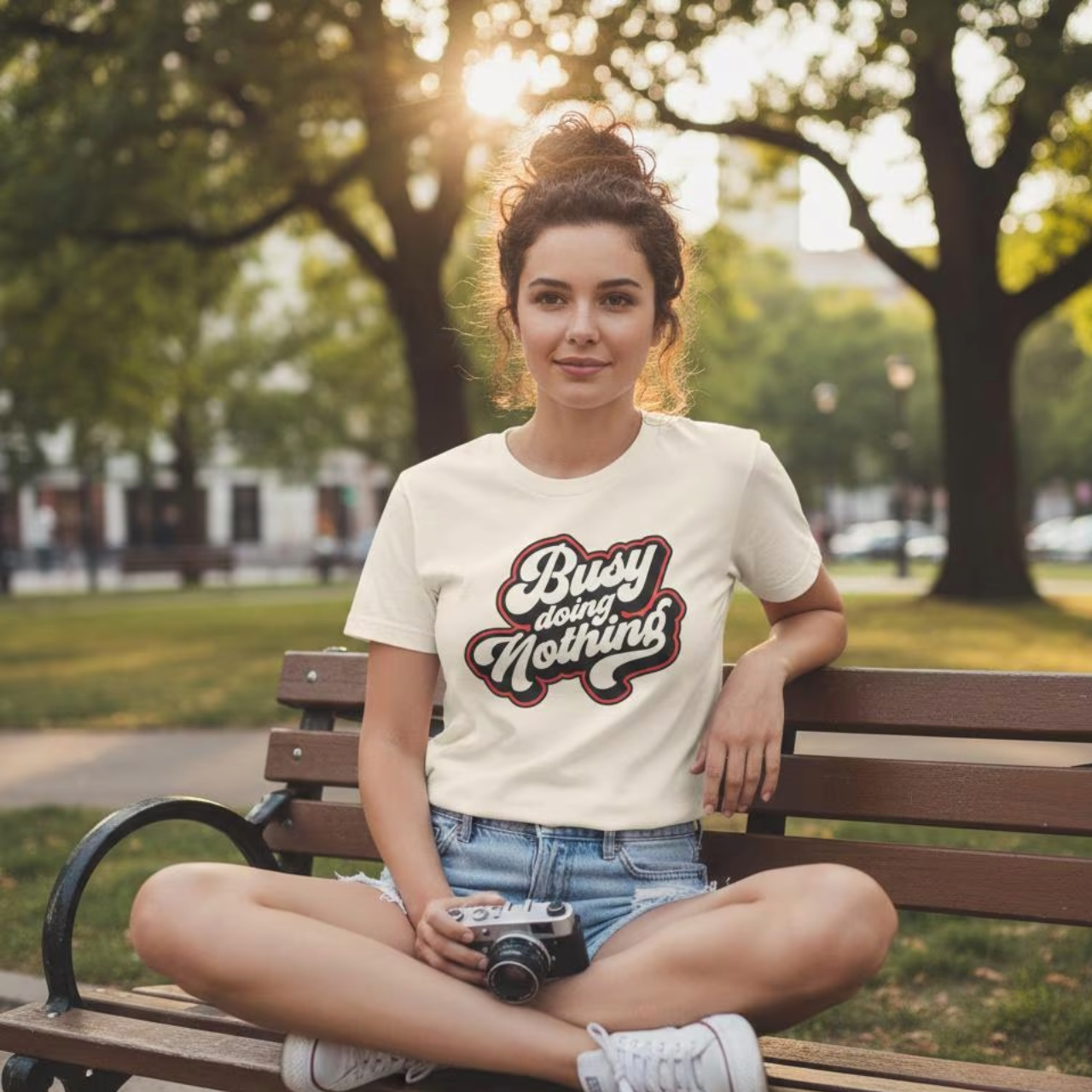 "Busy Doing Nothing" Tee product thumbnail image "Busy Doing Nothing" Tee product thumbnail image