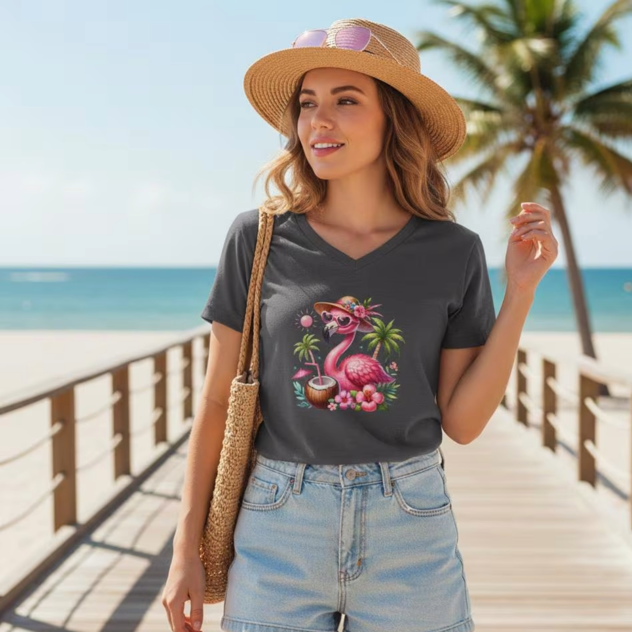 Tropical Chill V-Neck T-Shirt Tropical Chill V-Neck T-Shirt