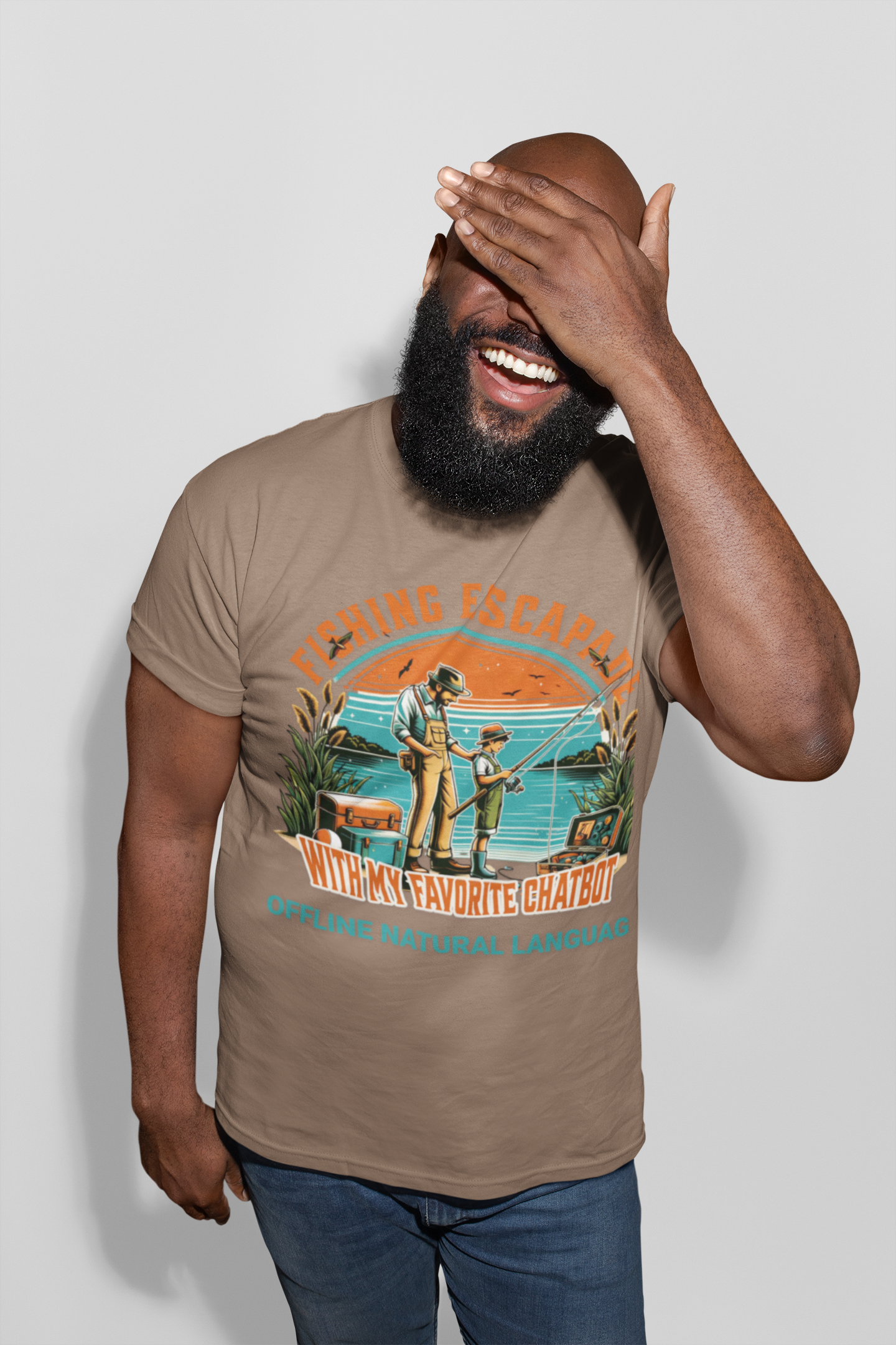 Fishing With My Favorite Chatbot™ Tee — Fishing Adult AI Family Graphic T-Shirt product thumbnail image Fishing With My Favorite Chatbot™ Tee — Fishing Adult AI Family Graphic T-Shirt product thumbnail image