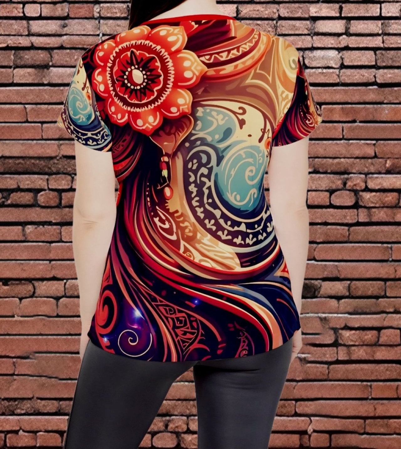 Floral Bold Statement Women's Tee - SLIM FIT SIZE UP product thumbnail image Floral Bold Statement Women's Tee - SLIM FIT SIZE UP product thumbnail image