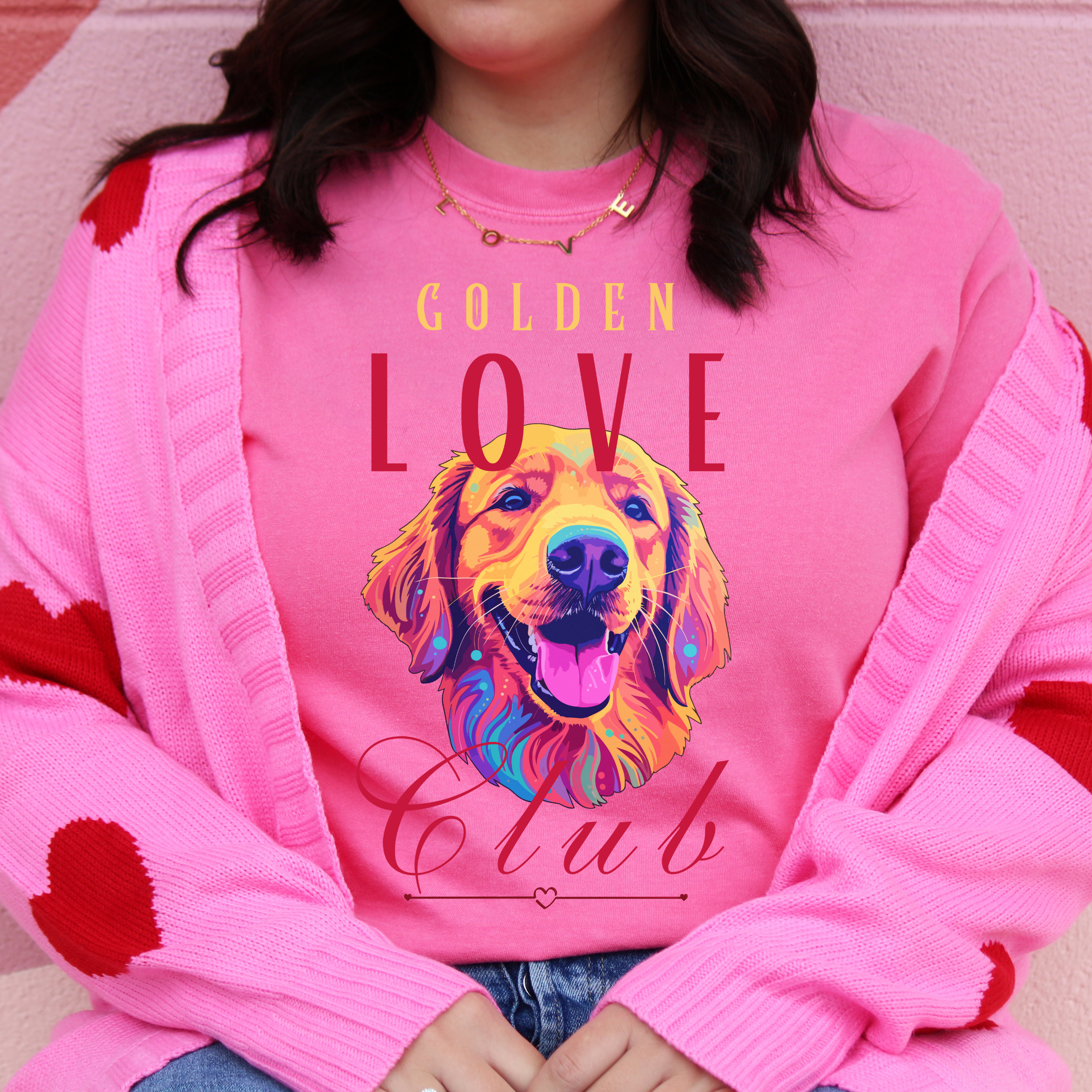 Golden Love Club Shirt | Golden Retriever Dog Lover Tee | Comfort Colors Graphic T Shirt | Cute Dog Mom Gift product thumbnail image Golden Love Club Shirt | Golden Retriever Dog Lover Tee | Comfort Colors Graphic T Shirt | Cute Dog Mom Gift product thumbnail image
