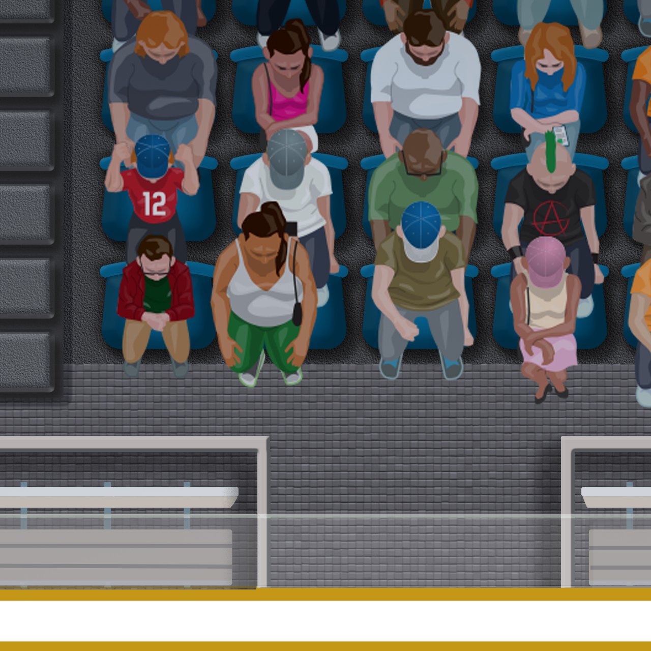 Hockey Rink 60" x 80" Plush Cloth Playmat & Rinkside Blanket product thumbnail image Hockey Rink 60" x 80" Plush Cloth Playmat & Rinkside Blanket product thumbnail image