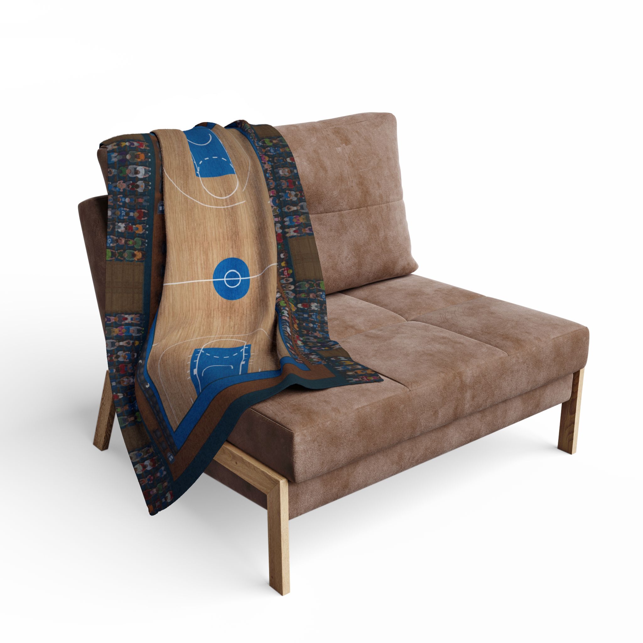 Basketball Court 30" x 40" Plush Cloth Playmat & Courtside Blanket product thumbnail image Basketball Court 30" x 40" Plush Cloth Playmat & Courtside Blanket product thumbnail image