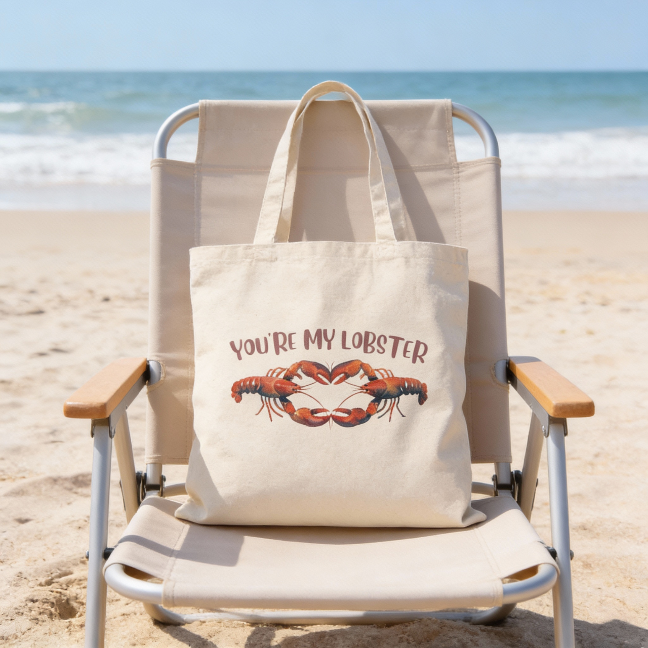 Youre My Lobster Tote Bag, Cute Valentines Day Gift, Romantic Reusable Canvas Bag, Beach Lover Tote, Anniversary Gift for Her, Coastal Bag product thumbnail image Youre My Lobster Tote Bag, Cute Valentines Day Gift, Romantic Reusable Canvas Bag, Beach Lover Tote, Anniversary Gift for Her, Coastal Bag product thumbnail image