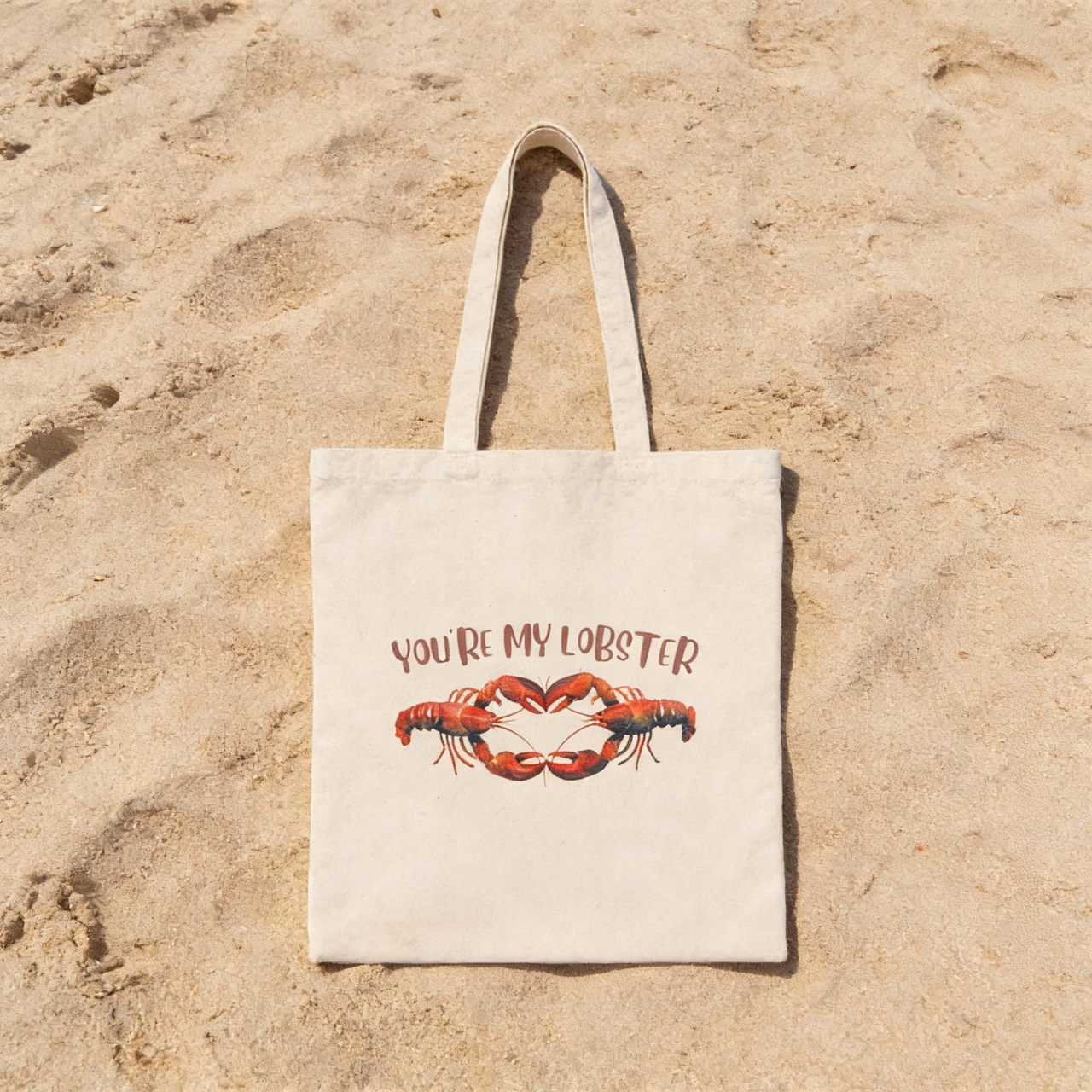 Youre My Lobster Tote Bag, Cute Valentines Day Gift, Romantic Reusable Canvas Bag, Beach Lover Tote, Anniversary Gift for Her, Coastal Bag product thumbnail image Youre My Lobster Tote Bag, Cute Valentines Day Gift, Romantic Reusable Canvas Bag, Beach Lover Tote, Anniversary Gift for Her, Coastal Bag product thumbnail image