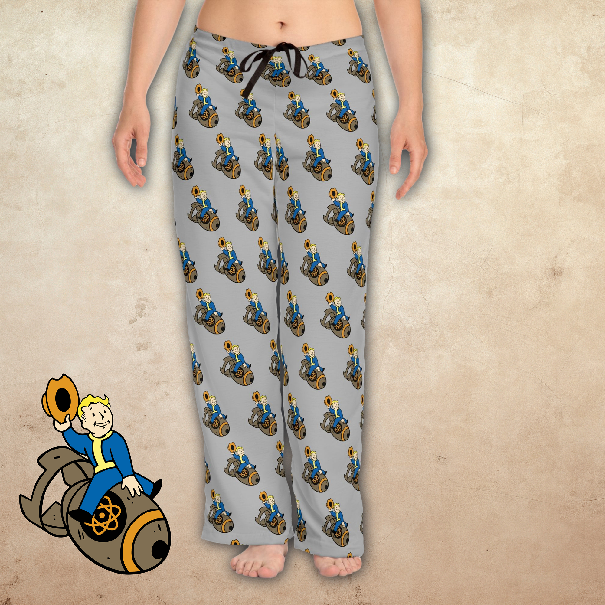 Vault Boy Nuke Cowboy Women's Pajama Pants for Vault Dweller's