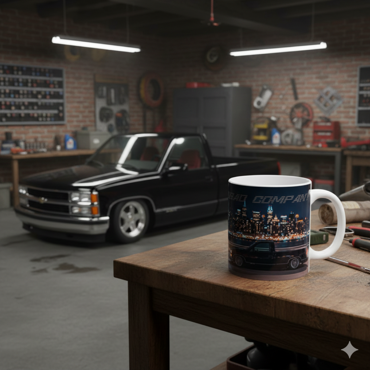 "Bad Company" Ceramic Mug — City Skyline Coffee Cup (11oz, 15oz)