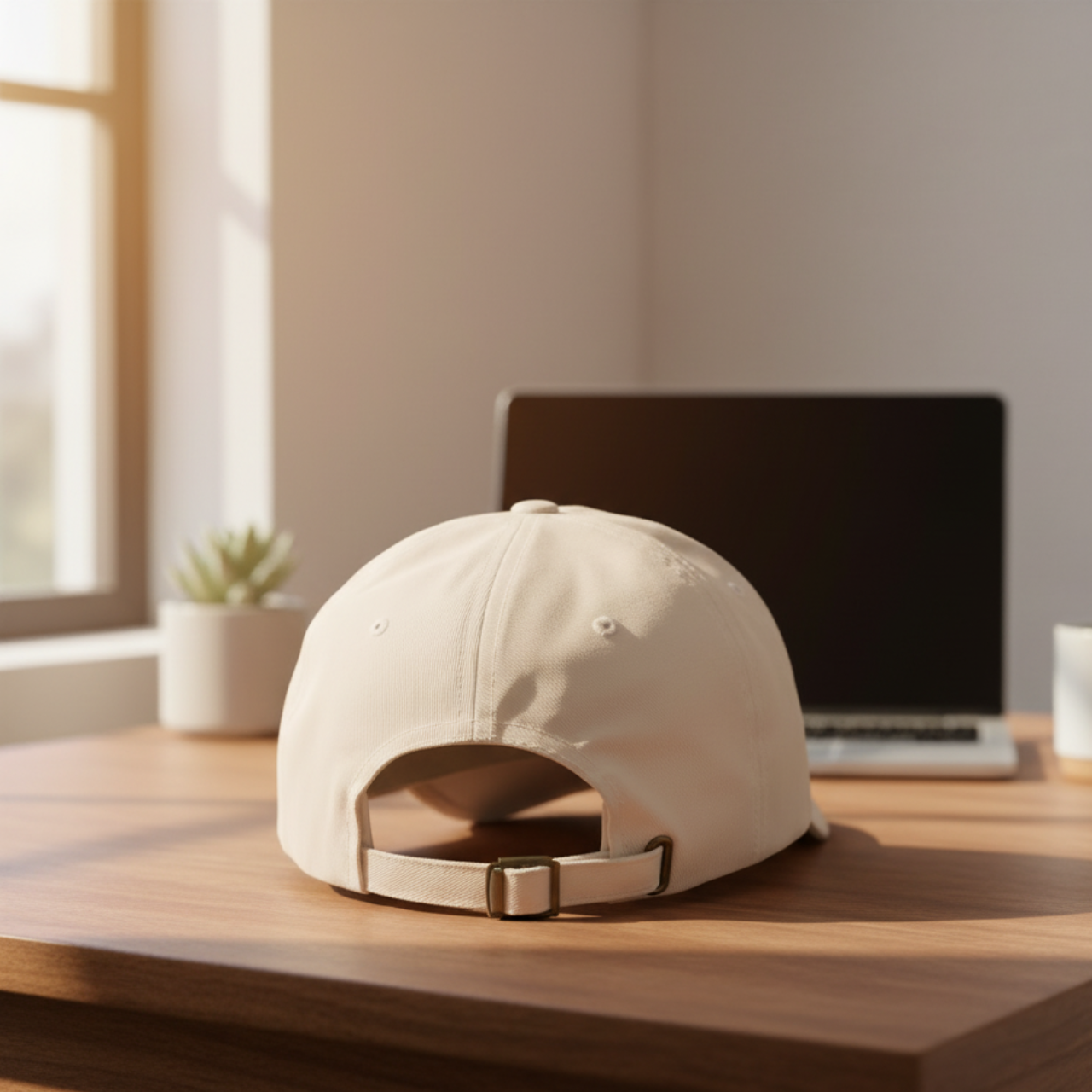 “All Eyes on Him” Embroidered Design Dad Cap – Christian Adjustable Unisex Cap- Minimal Cross Faith Hat,  product thumbnail image
