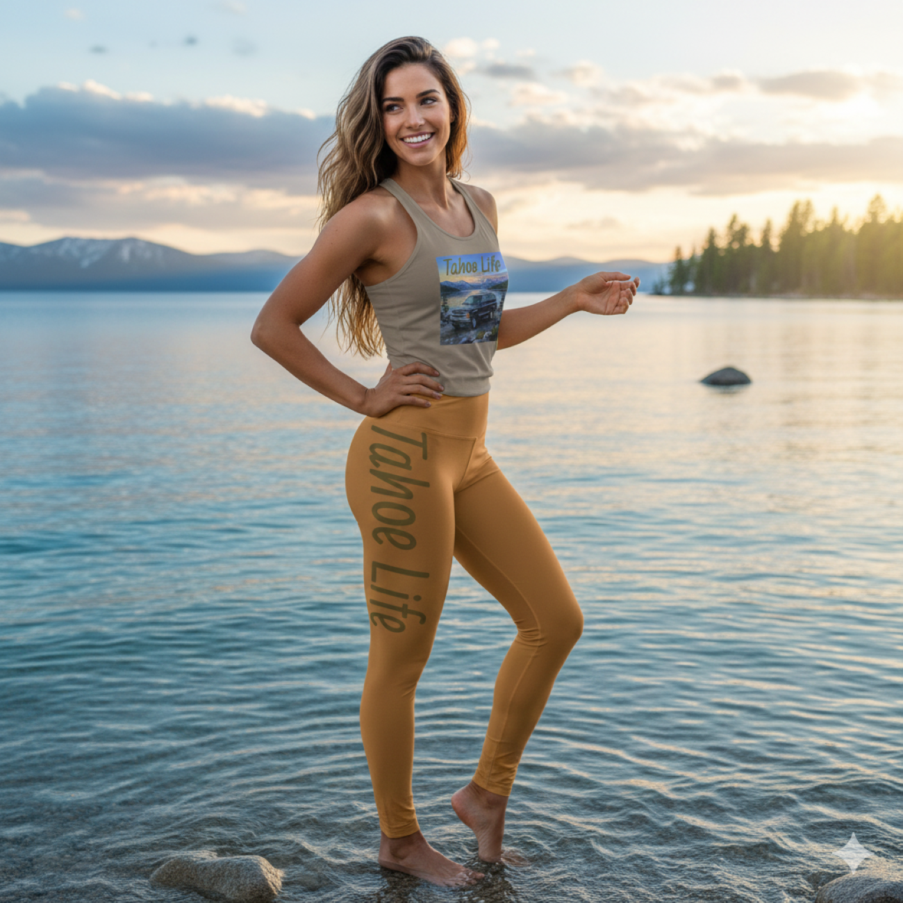 "Tahoe Life" Leggings — Side Print product thumbnail image