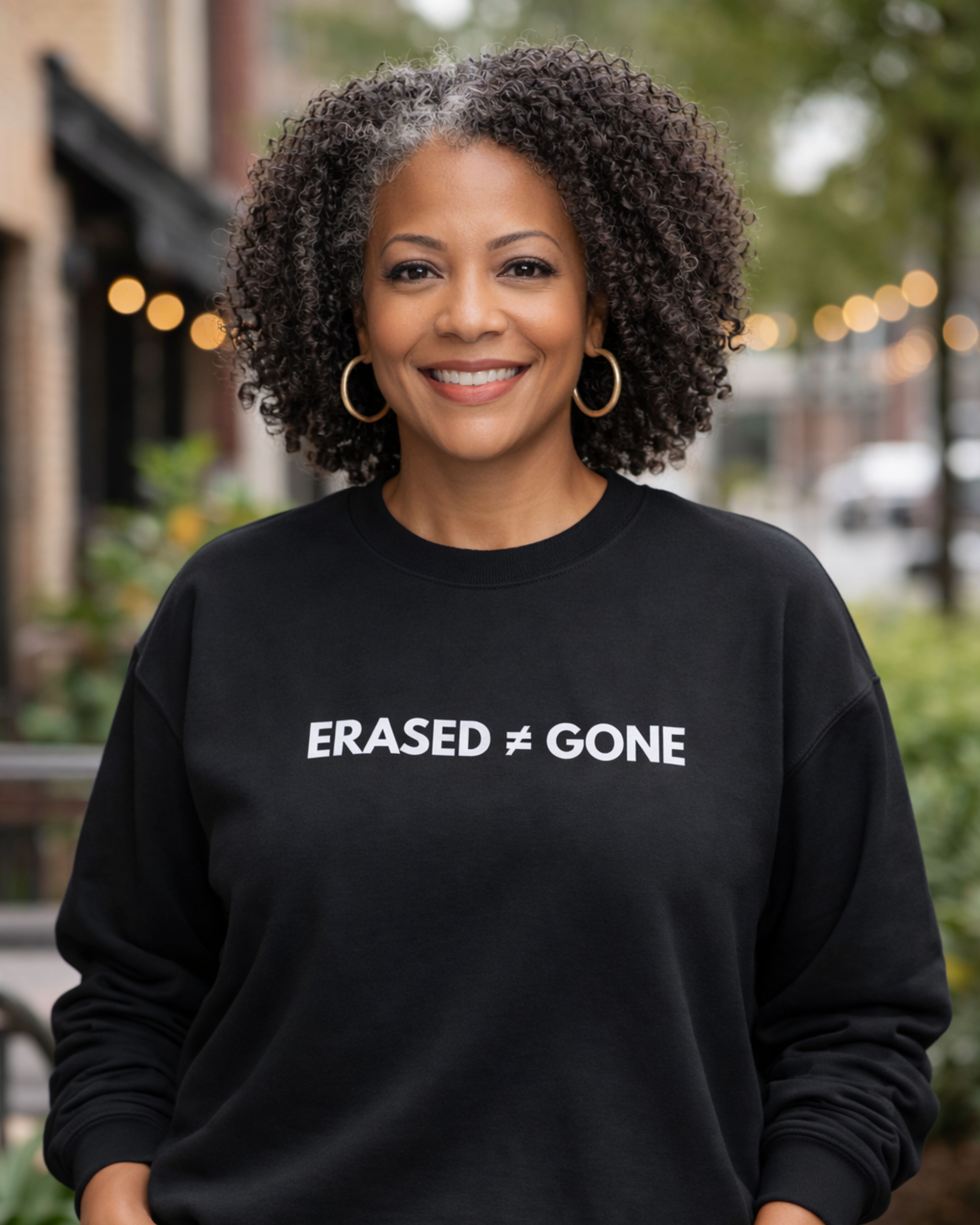 PHRASE CREWNECK – ERASED ≠ GONE - WHT-LTRS PHRASE CREWNECK – ERASED ≠ GONE - WHT-LTRS