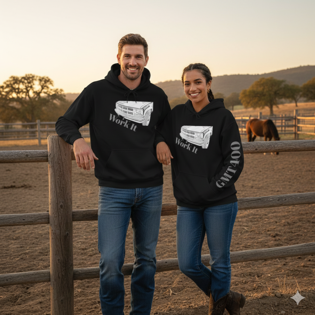 "Work It" Hoodie - Work Truck Graphic Pullover