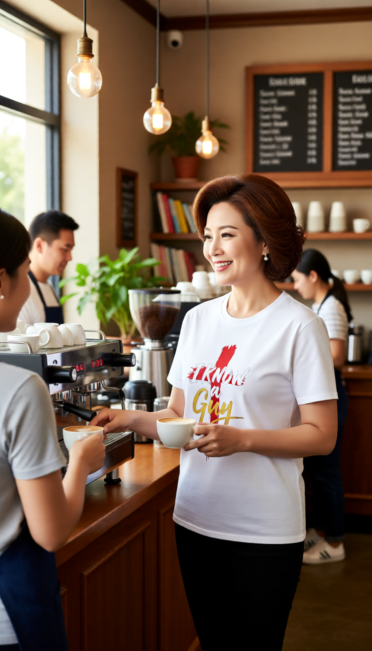 I Know a Guy T-Shirt – Hand-Painted Script Cross Graphic Tee product thumbnail image I Know a Guy T-Shirt – Hand-Painted Script Cross Graphic Tee product thumbnail image