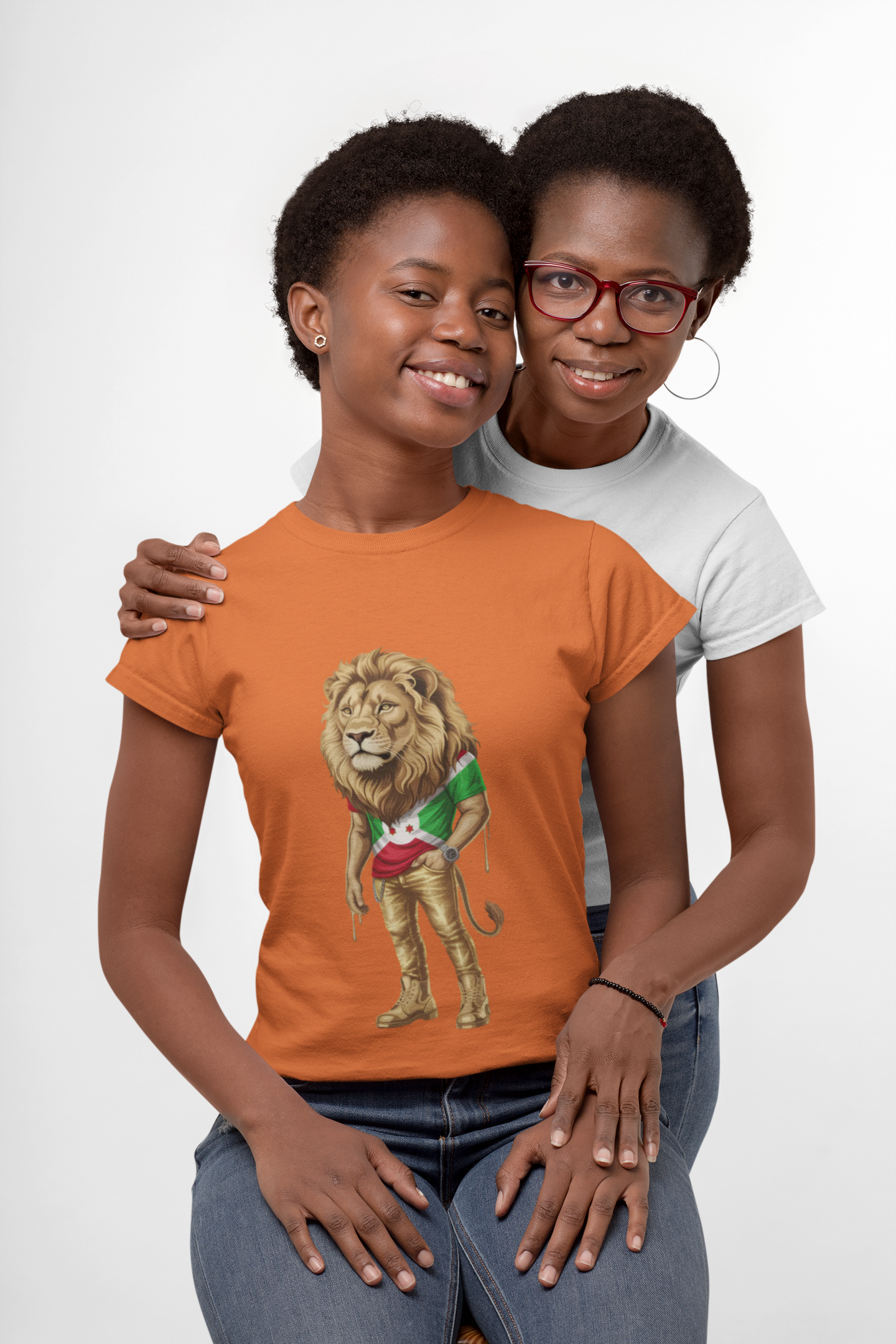 Lion with burundi Tee product thumbnail image Lion with burundi Tee product thumbnail image