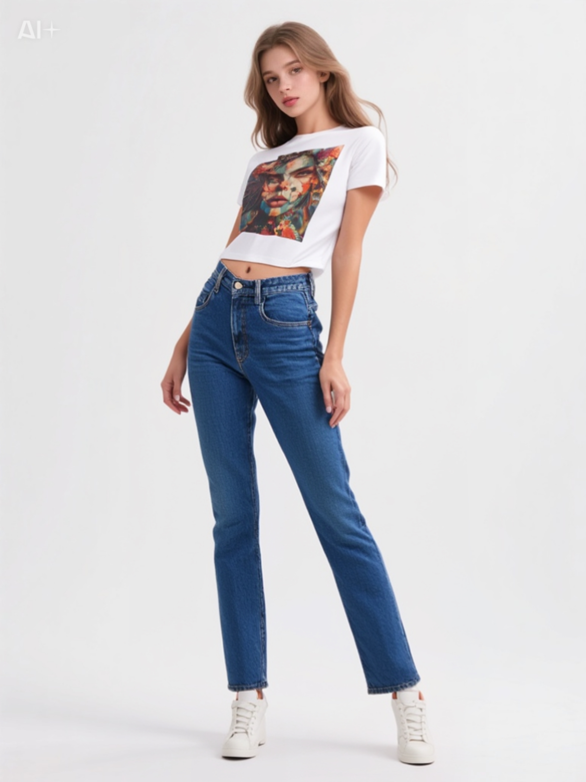 Floral Portrait Women's Tee — Dreamy Blossom Face Art T‑Shirt product thumbnail image Floral Portrait Women's Tee — Dreamy Blossom Face Art T‑Shirt product thumbnail image