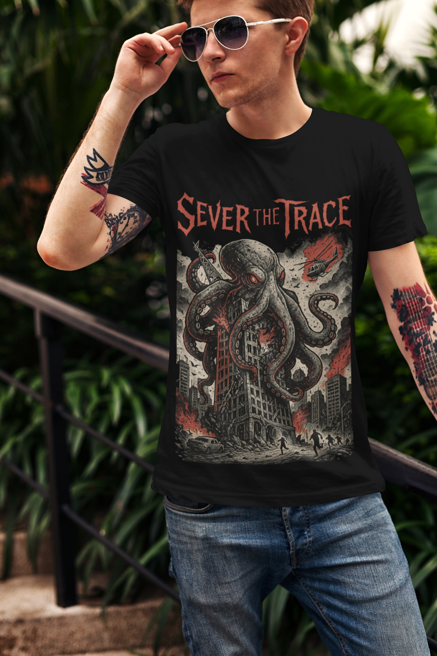 Sever the Trace Official Tee - Depthborn Tyrant product thumbnail image Sever the Trace Official Tee - Depthborn Tyrant product thumbnail image