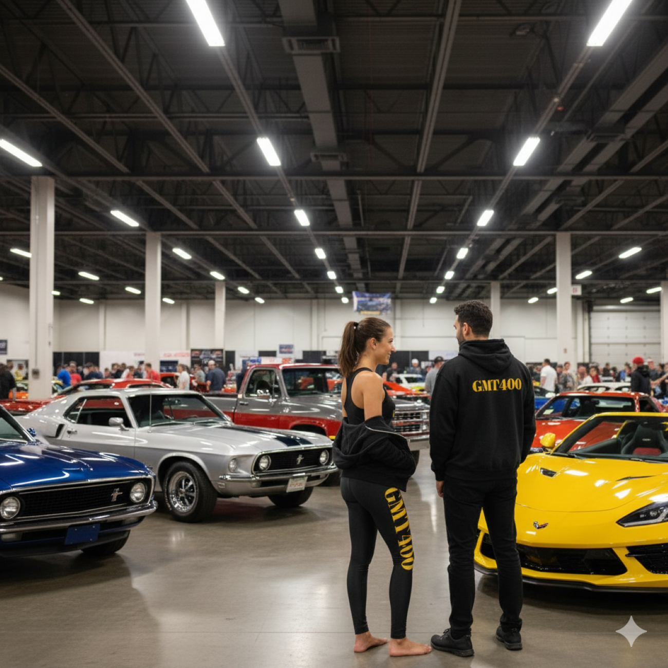 "GMT 400" Leggings — Black with Gold Side Script product thumbnail image "GMT 400" Leggings — Black with Gold Side Script product thumbnail image