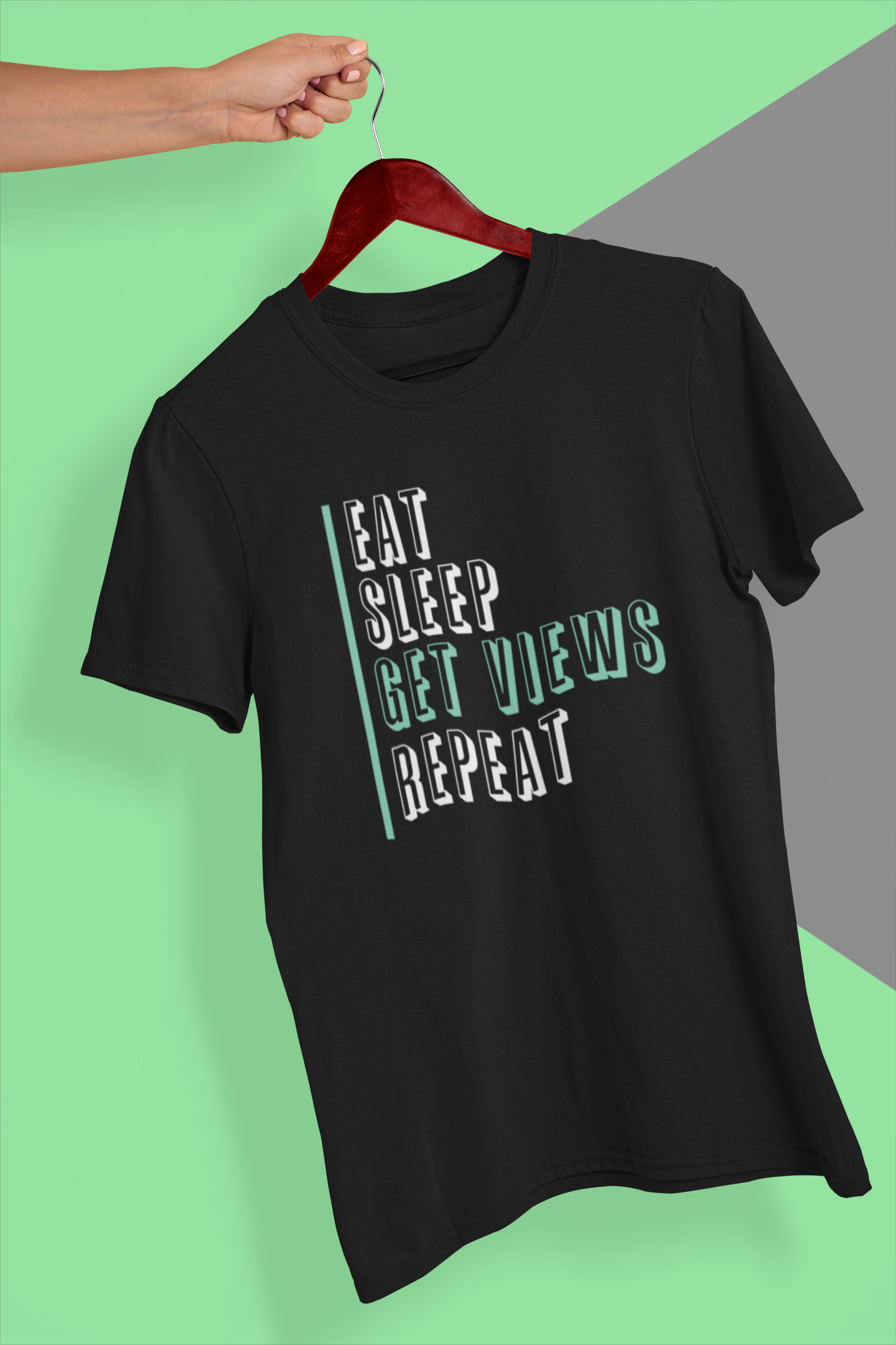 Eat Sleep Get Views Repeat Shirt product thumbnail image