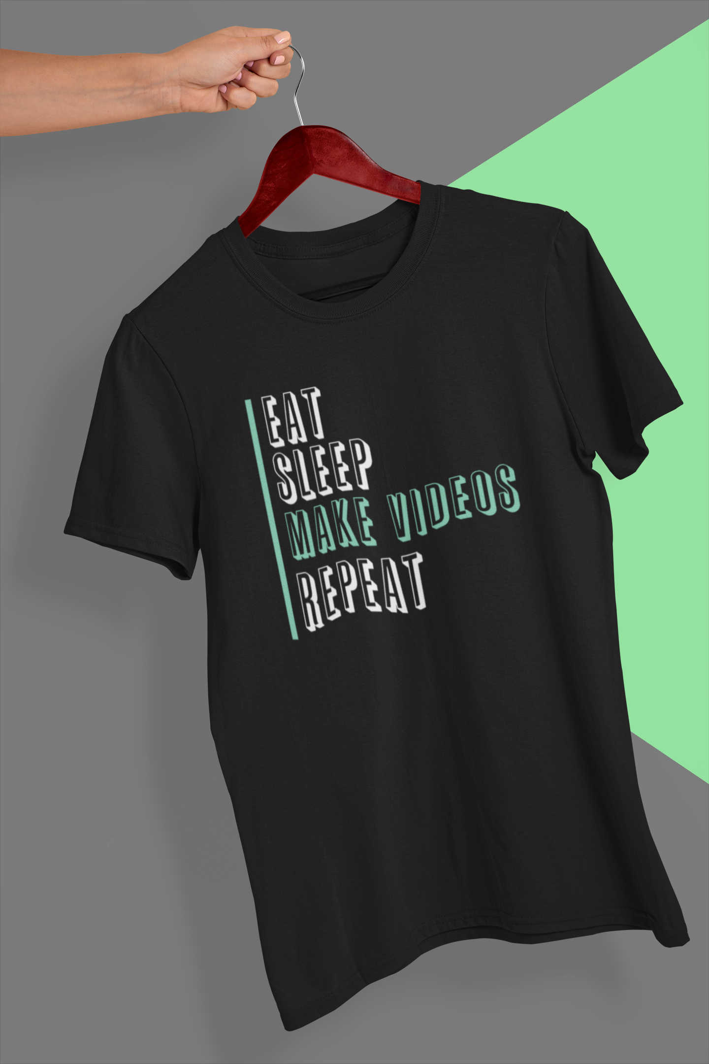 Eat Sleep Make Videos Repeat Shirt product thumbnail image