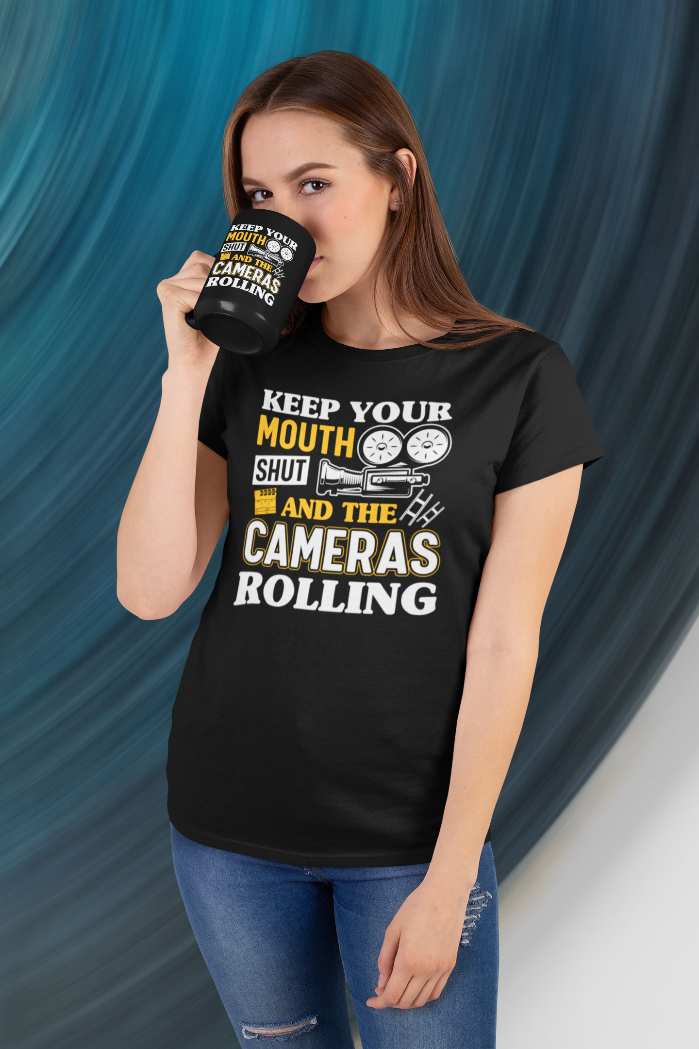 Keep Your Mouth Shut and the Cameras Rolling Vintage Shirt product thumbnail image