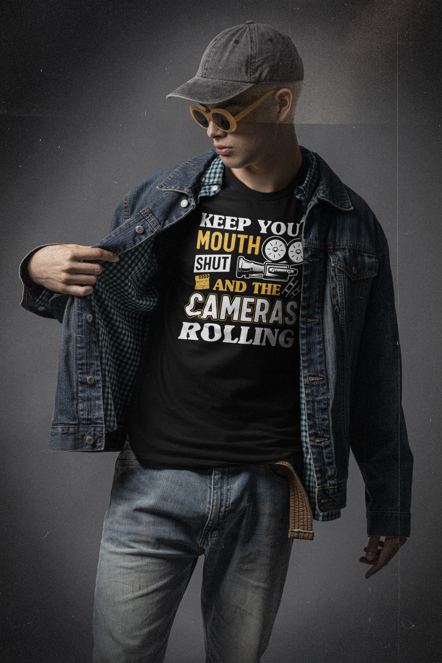 Keep Your Mouth Shut and the Cameras Rolling Vintage Shirt product thumbnail image