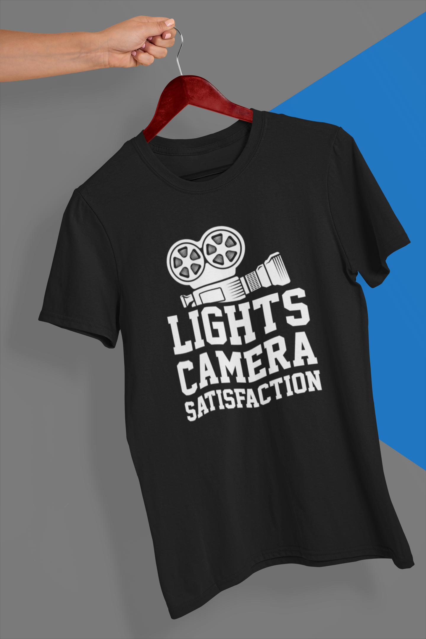 Lights Camera Satisfaction Vintage Shirt product thumbnail image
