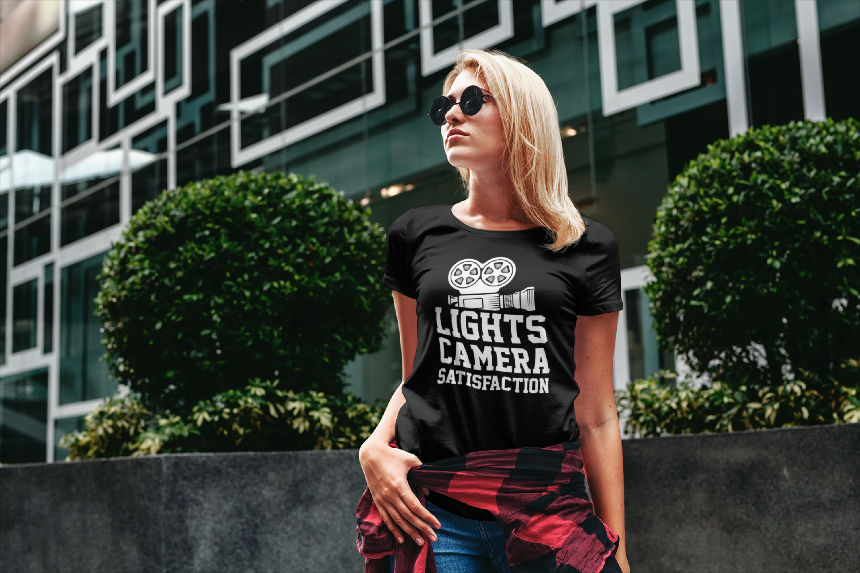 Lights Camera Satisfaction Vintage Shirt product thumbnail image