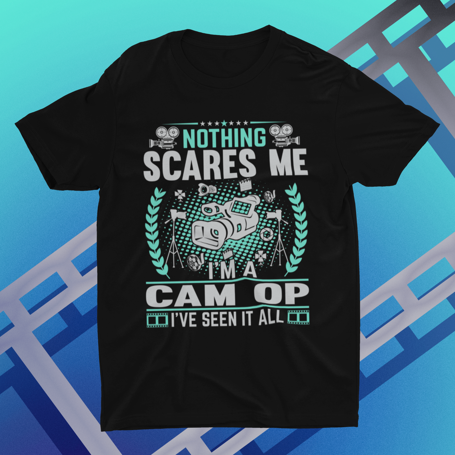 Nothing Scares Me I'm a Cam Op I've Seen it All Shirt product thumbnail image Nothing Scares Me I'm a Cam Op I've Seen it All Shirt product thumbnail image