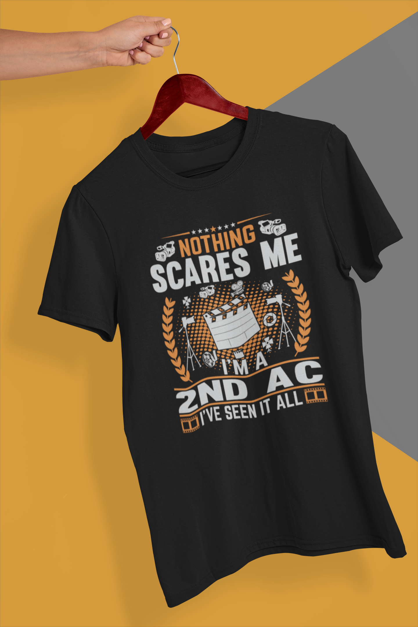 Nothing Scares Me I'm a 2nd AC I've Seen it All Shirt product thumbnail image Nothing Scares Me I'm a 2nd AC I've Seen it All Shirt product thumbnail image