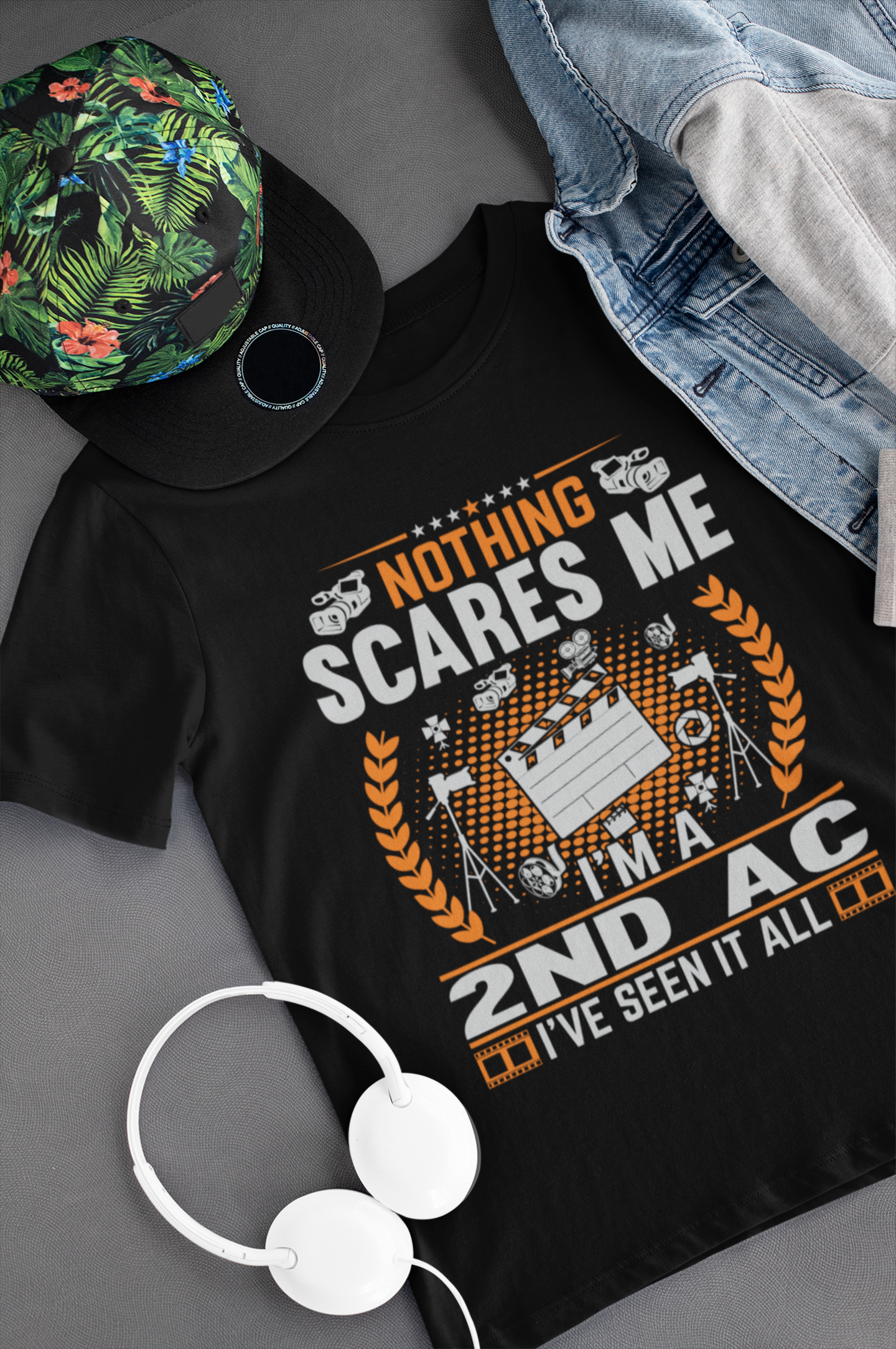 Nothing Scares Me I'm a 2nd AC I've Seen it All Shirt product thumbnail image Nothing Scares Me I'm a 2nd AC I've Seen it All Shirt product thumbnail image