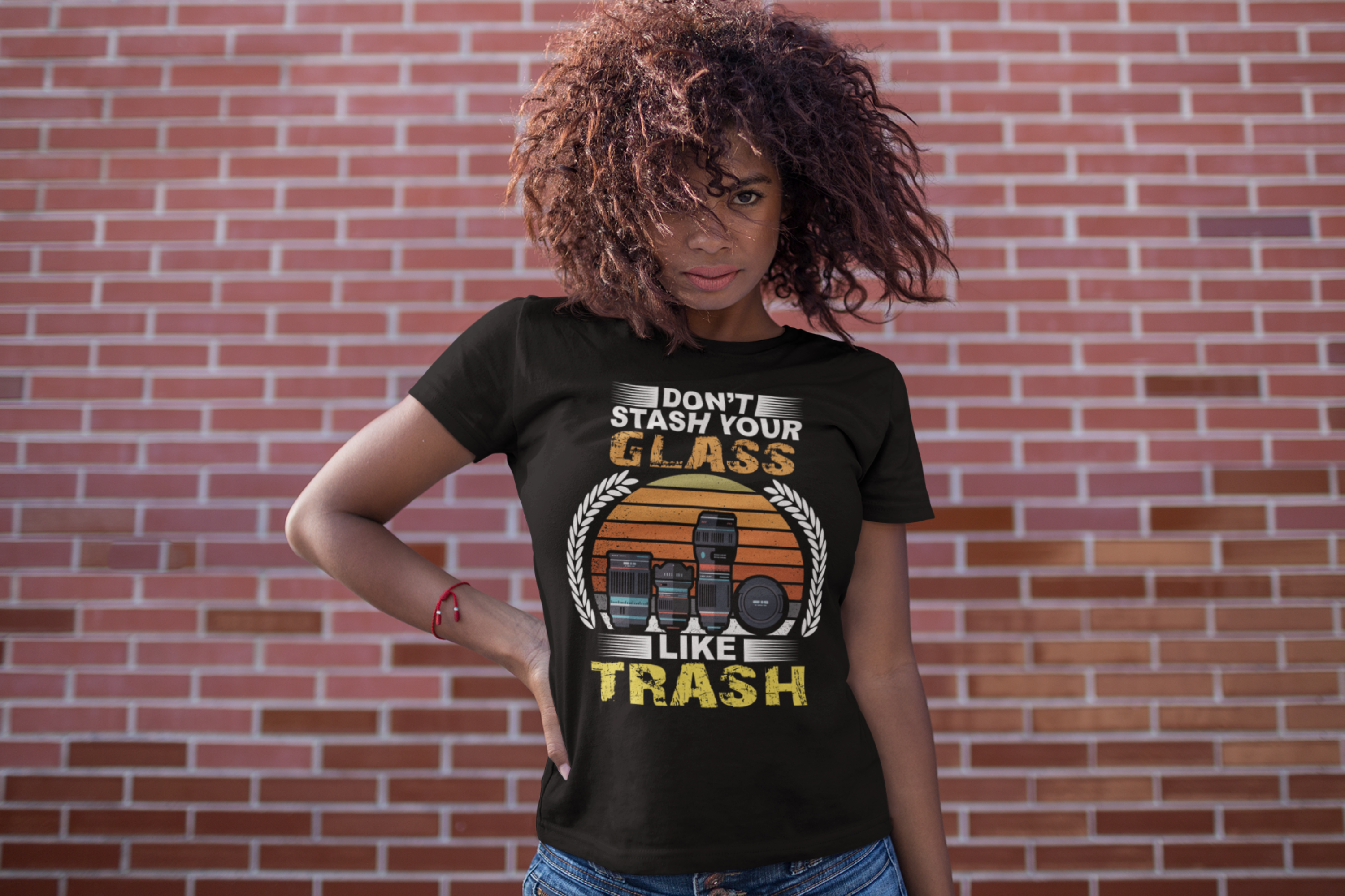 Don't Stash Your Glass Like Trash Shirt product thumbnail image