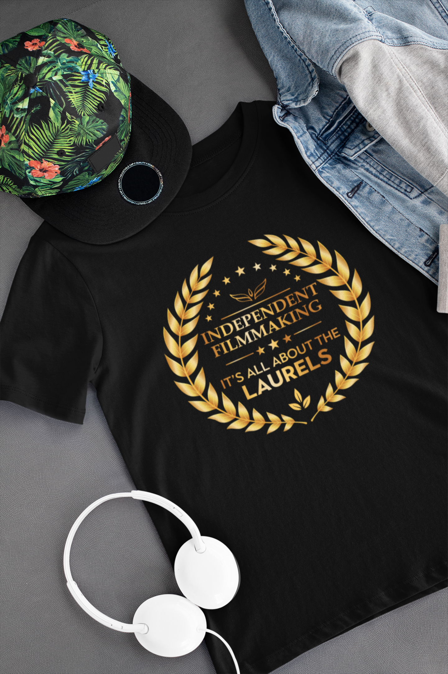 Independent Filmmaking It's All About the Laurels Shirt product thumbnail image Independent Filmmaking It's All About the Laurels Shirt product thumbnail image