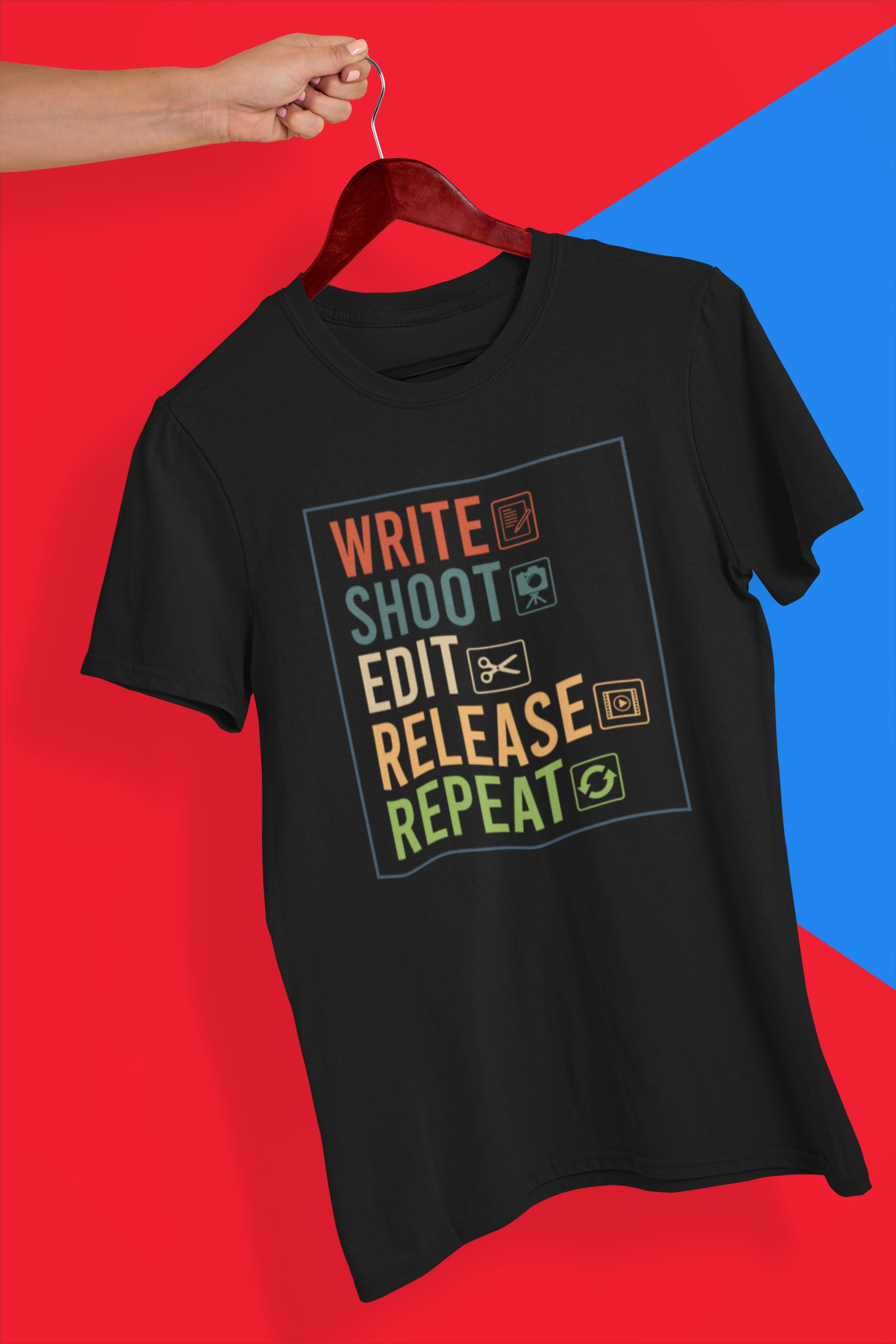Write Shoot Edit Release Repeat Shirt product thumbnail image