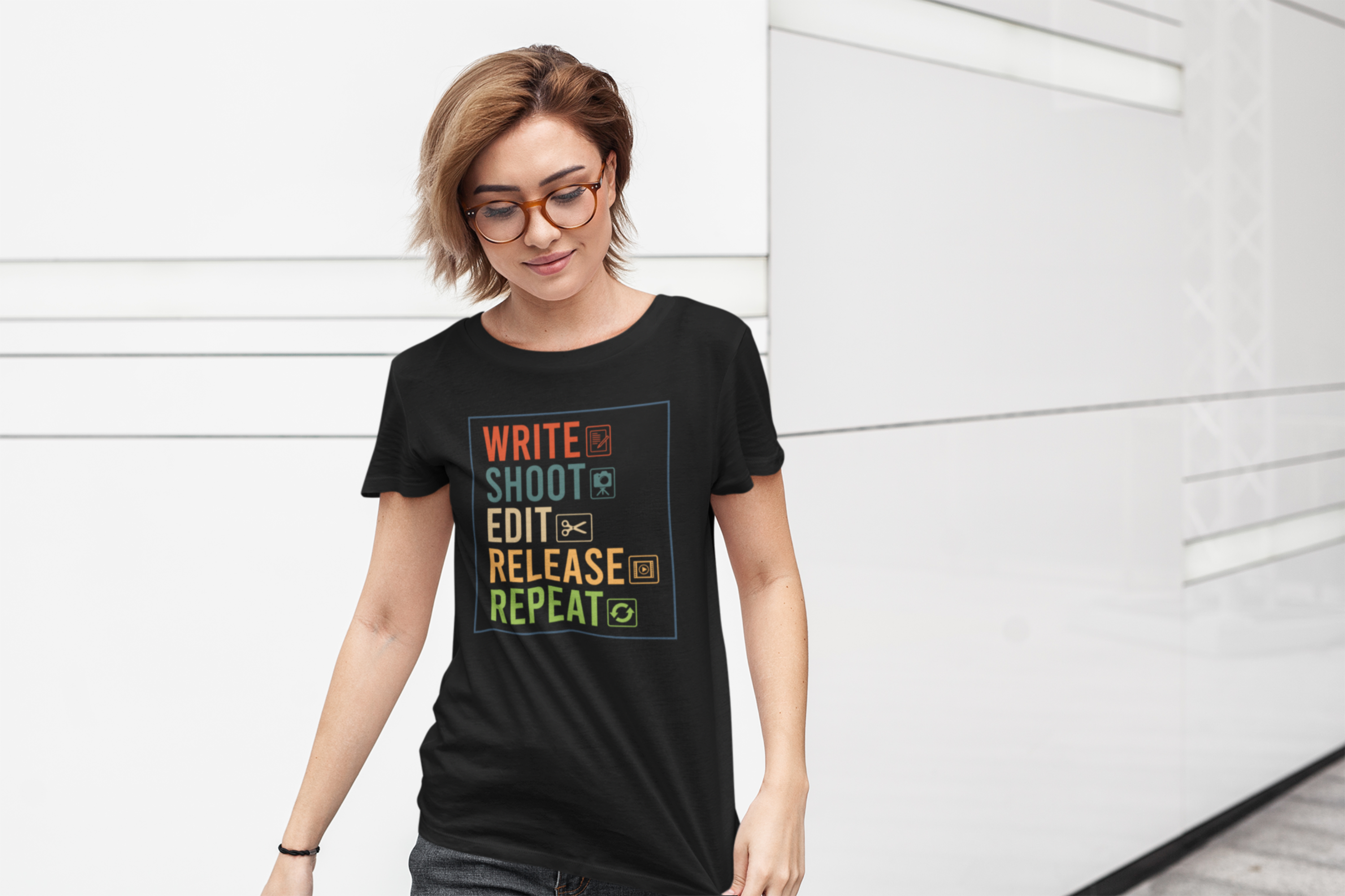 Write Shoot Edit Release Repeat Shirt product thumbnail image