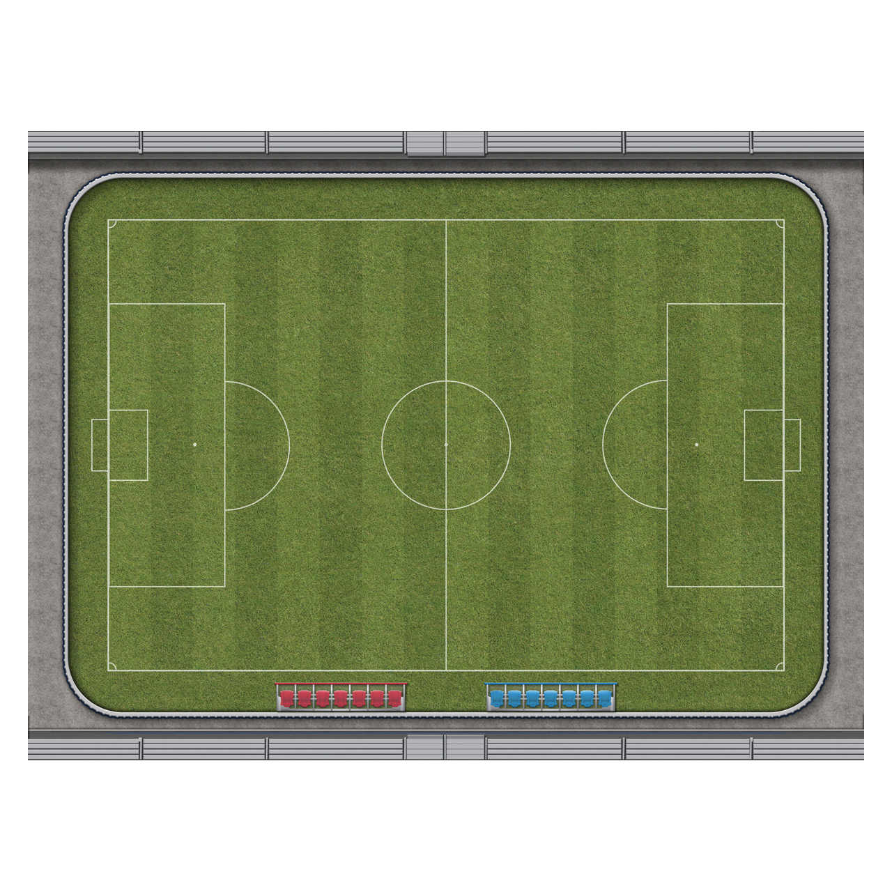 Soccer Field 60" x 80" Plush Cloth Playmat & Blanket product thumbnail image Soccer Field 60" x 80" Plush Cloth Playmat & Blanket product thumbnail image