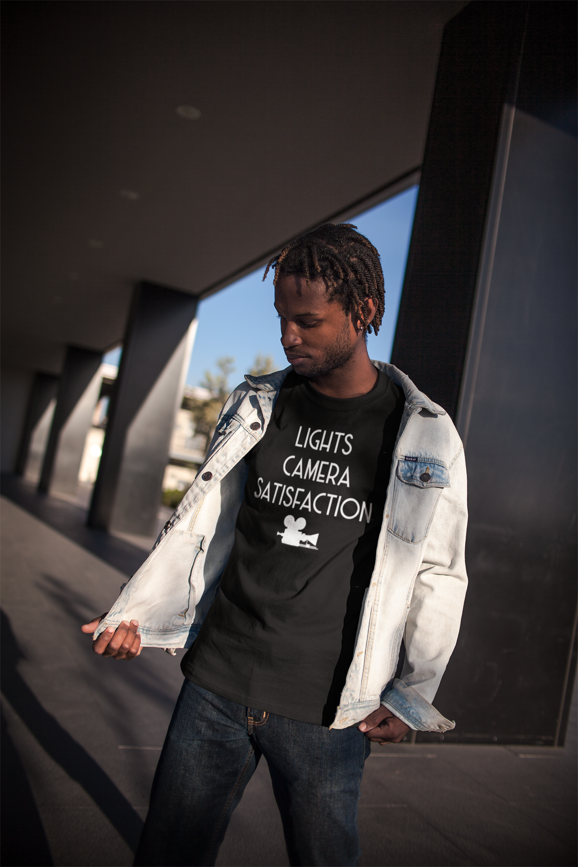 Lights Camera Satisfaction Classic Shirt product thumbnail image Lights Camera Satisfaction Classic Shirt product thumbnail image