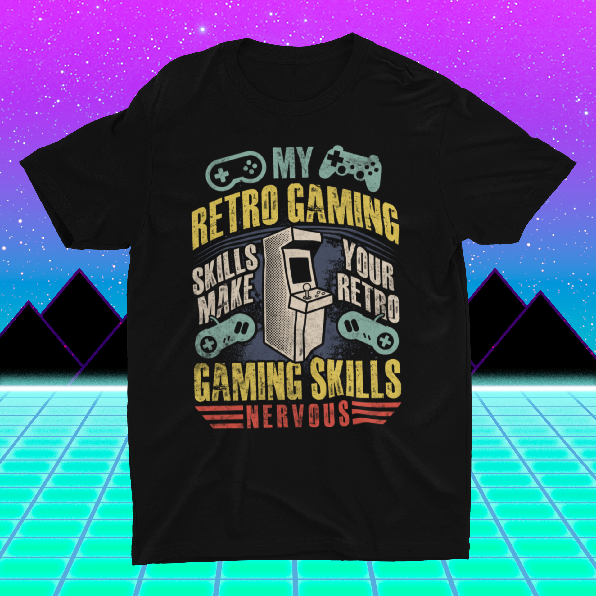 Retro Gaming Skills Flex Shirt product thumbnail image