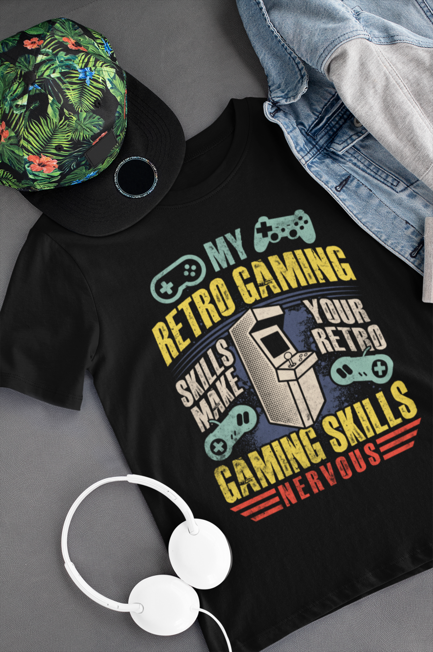 Retro Gaming Skills Flex Shirt product thumbnail image