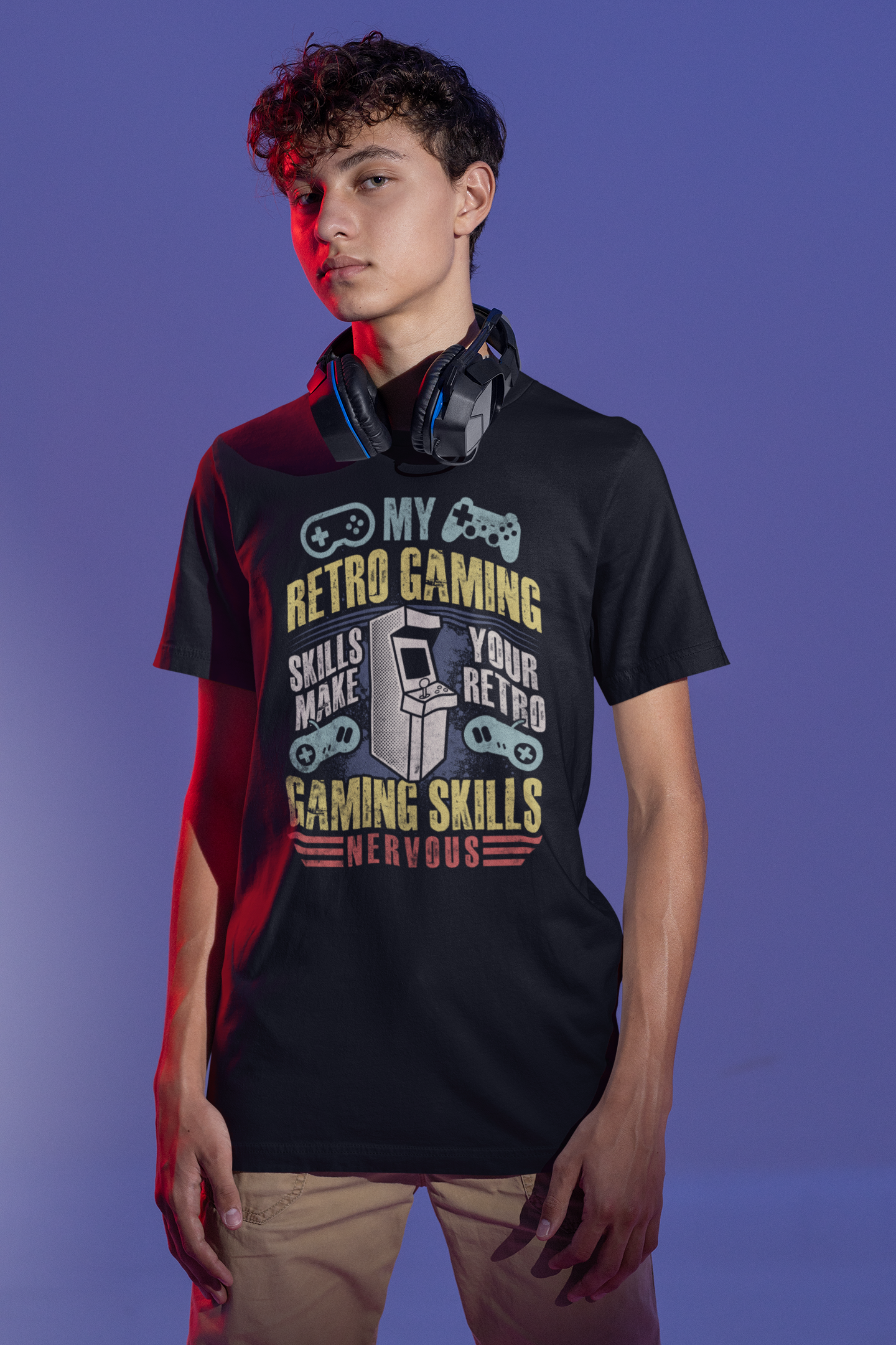 Retro Gaming Skills Flex Shirt product thumbnail image